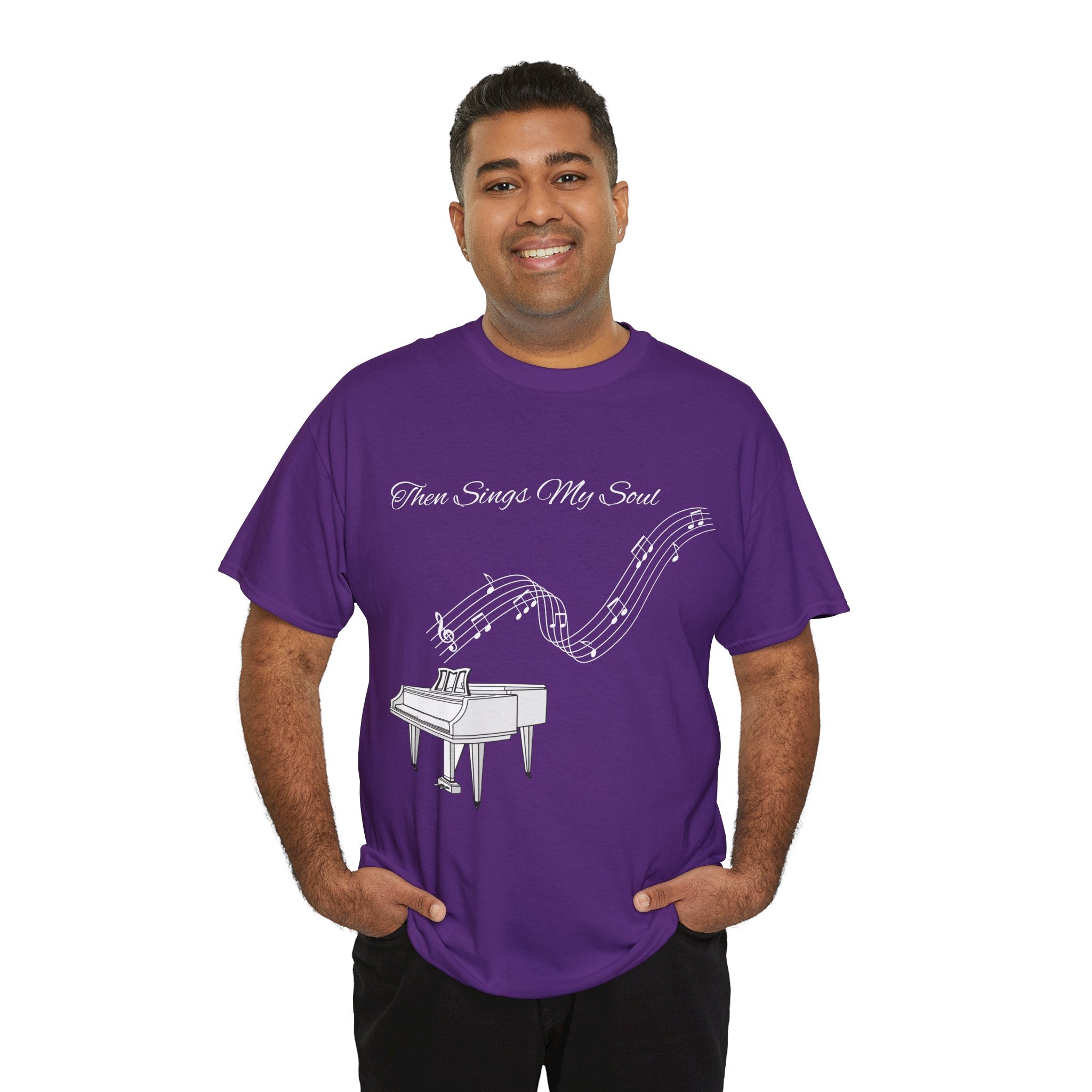 Melodic Soul Unisex Tee | Music Lover's Gift, Creative Expression, Casual Wear, Piano Art, Gift for Musicians