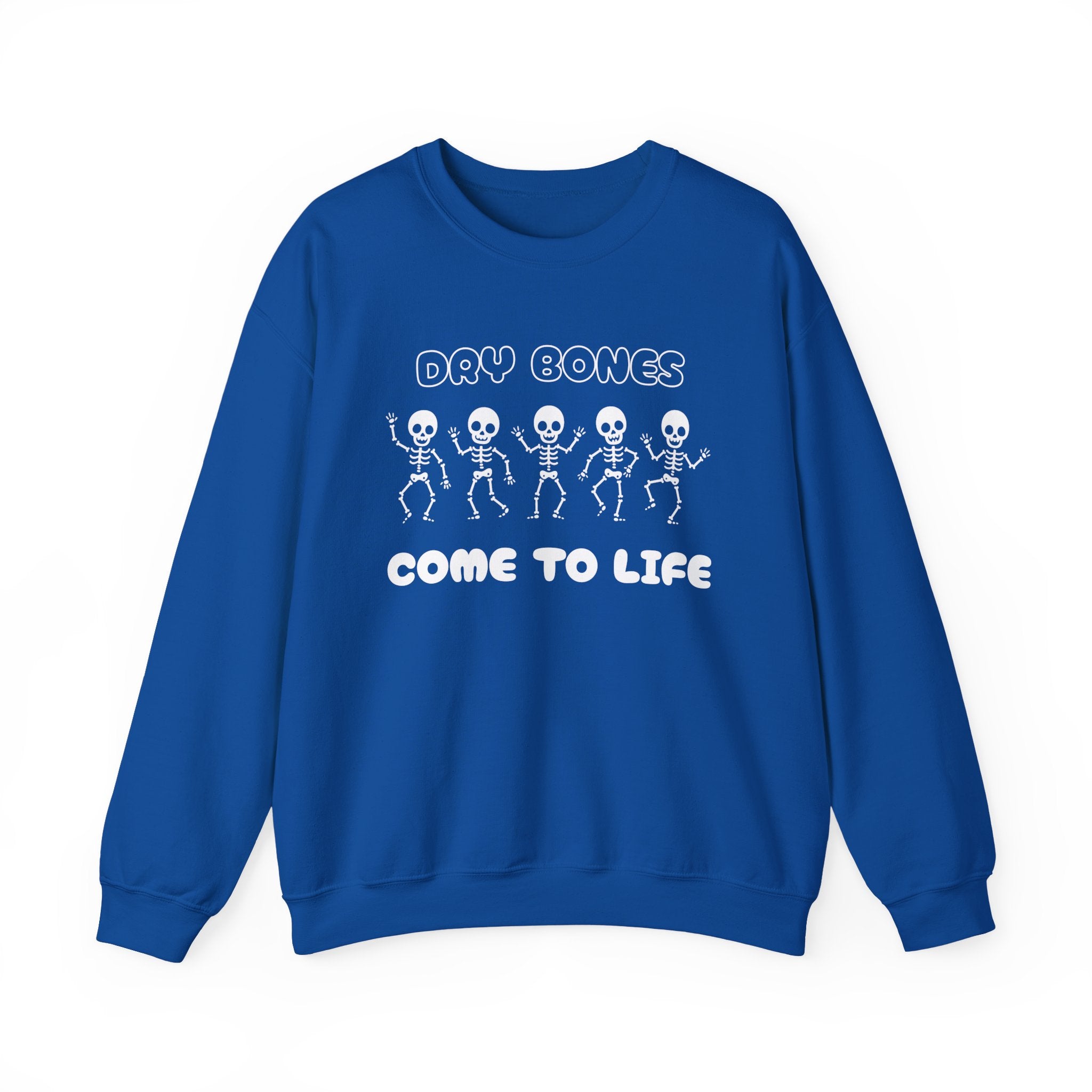 Dry Bones Come To Life Crewneck Sweatshirt - Perfect for Halloween, Cozy Nights, Unisex Gift, Seasonal Style, Fall Fashion, Spooky Season