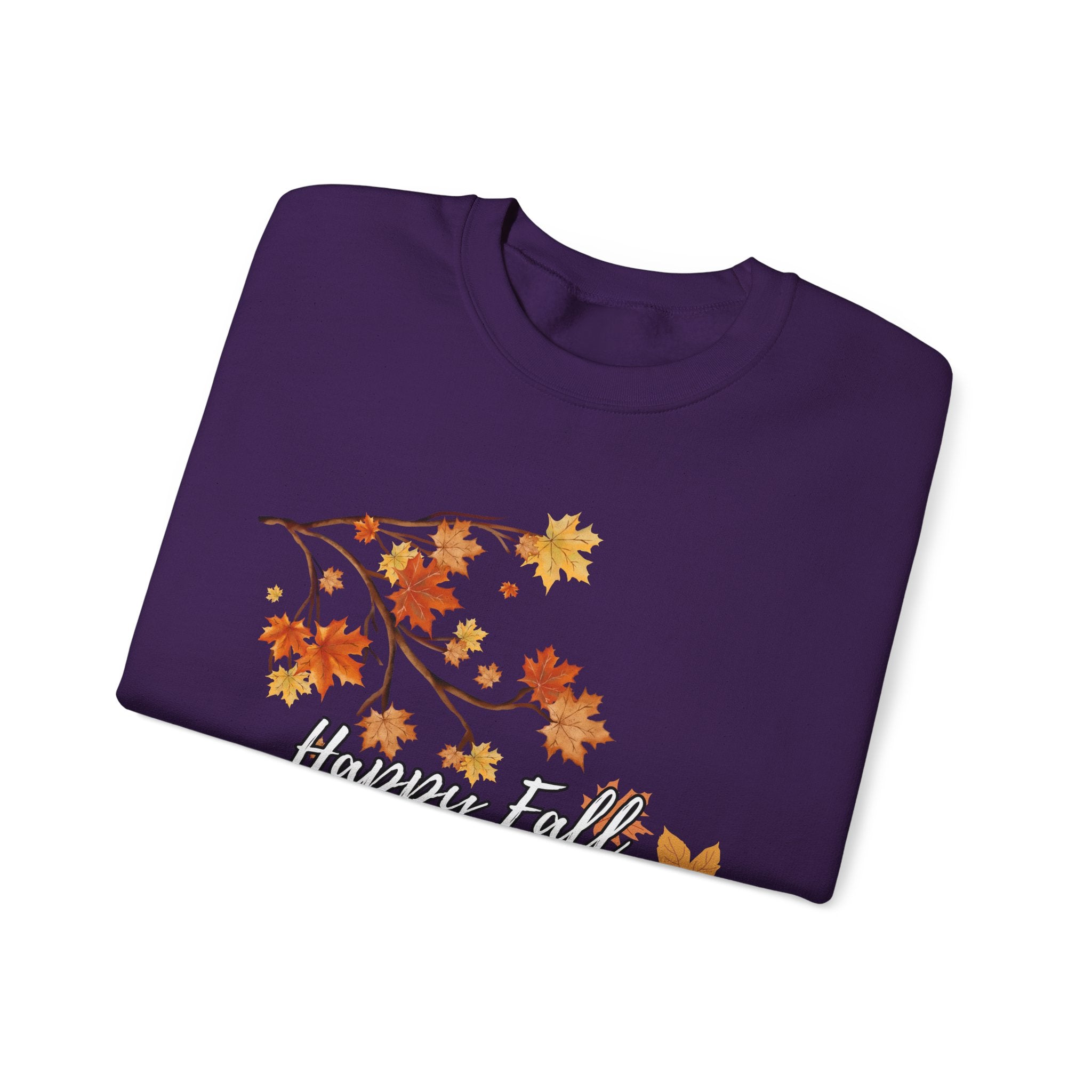 Autumn Leaves Sweatshirt, Happy Fall Y'all Crewneck, Cozy Fall Apparel, Thanksgiving Gift, Seasonal Fashion
