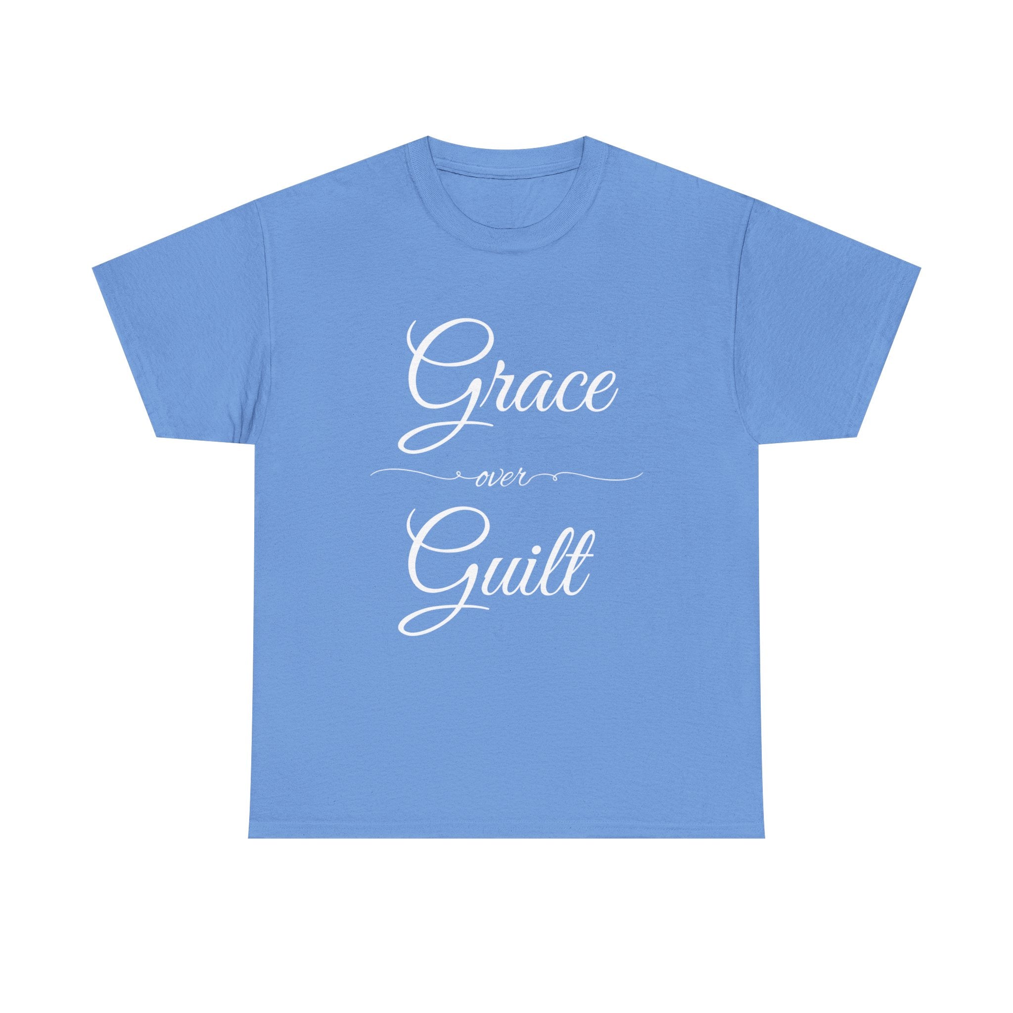 Grace Over Guilt Unisex Heavy Cotton Tee, Inspirational T-Shirt, Motivational Apparel, Thoughtful Gift, Casual Wear
