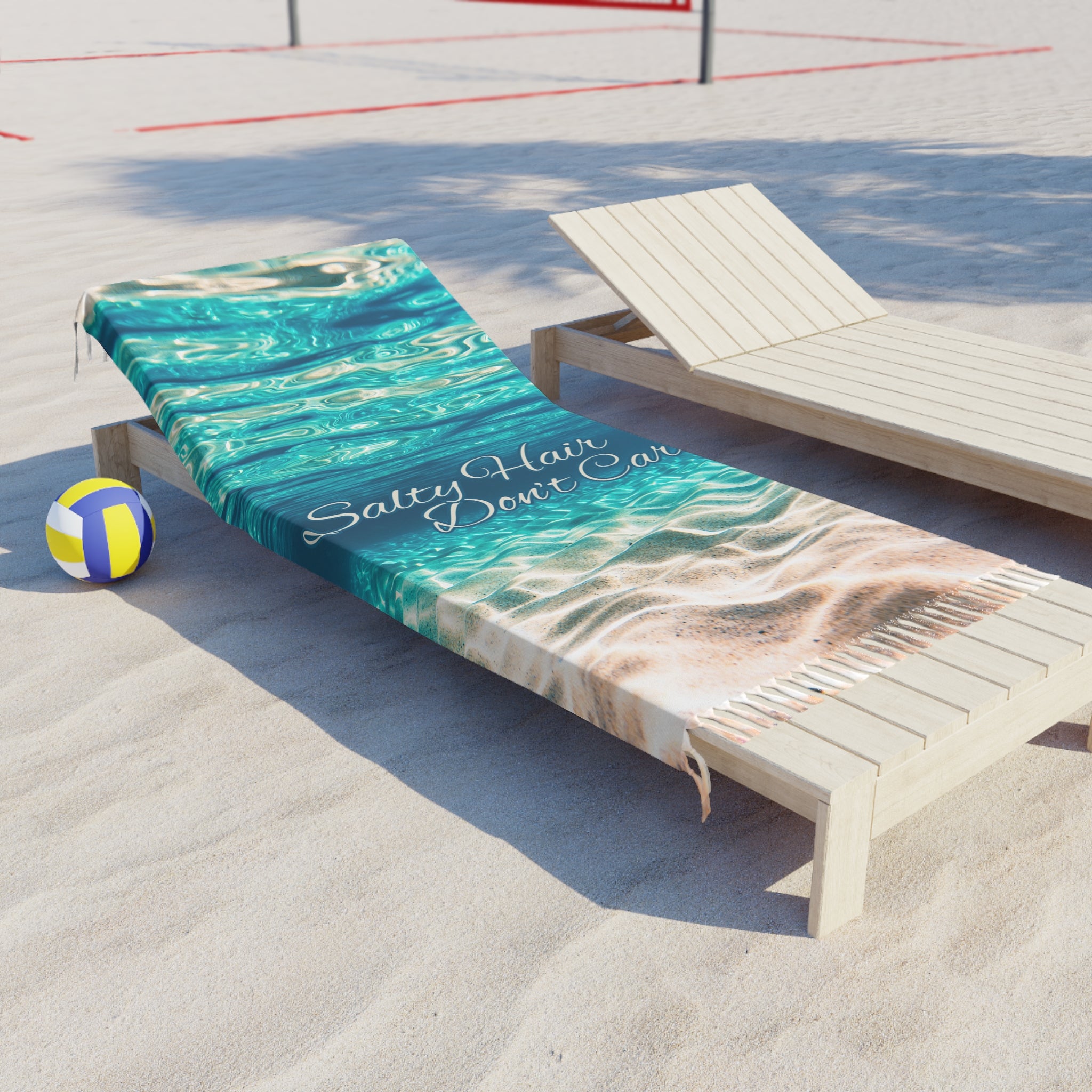 Boho Beach Towel - Salty Hair Don't Care, Summer Essentials, Beach Lover Gift, Vacation Accessory, Poolside Fun, Coastal Decor