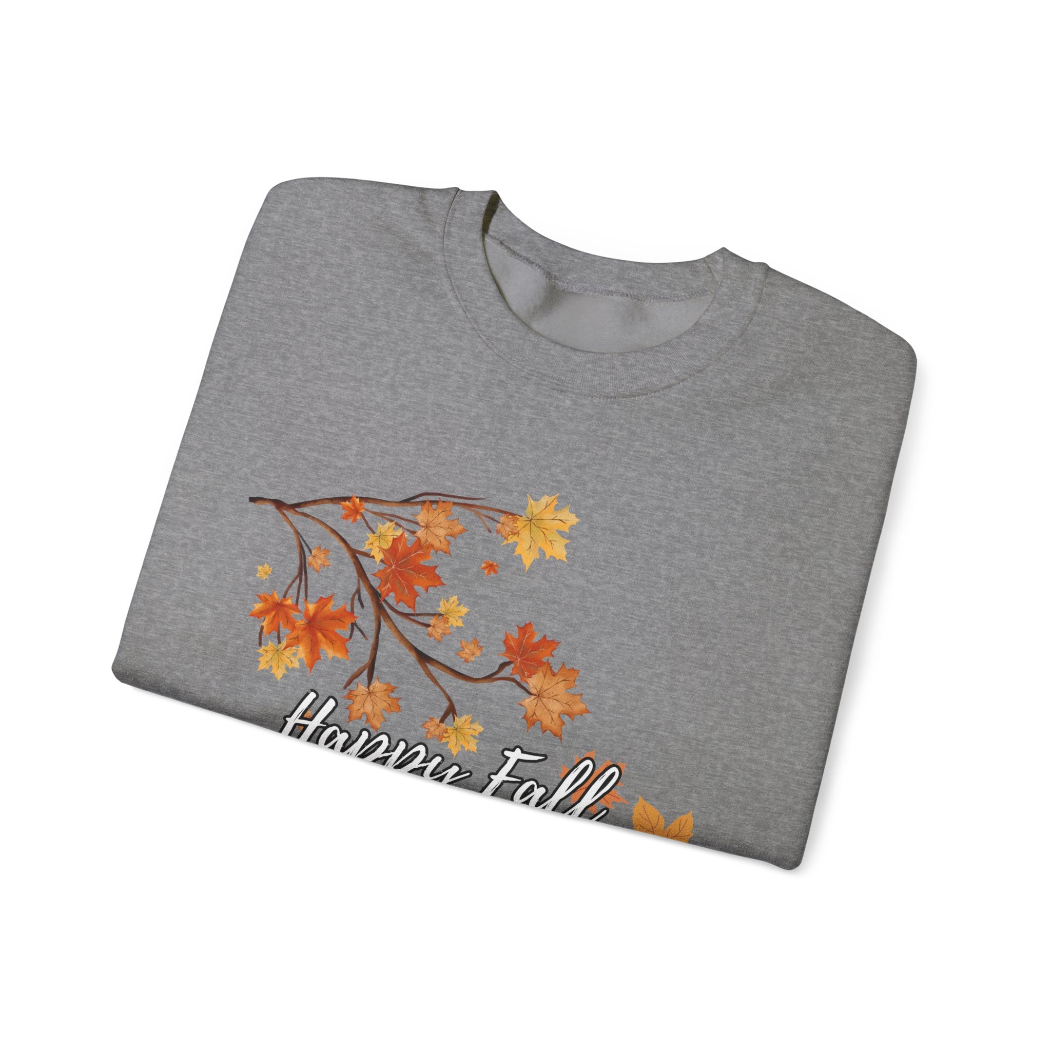 Autumn Leaves Sweatshirt, Happy Fall Y'all Crewneck, Cozy Fall Apparel, Thanksgiving Gift, Seasonal Fashion
