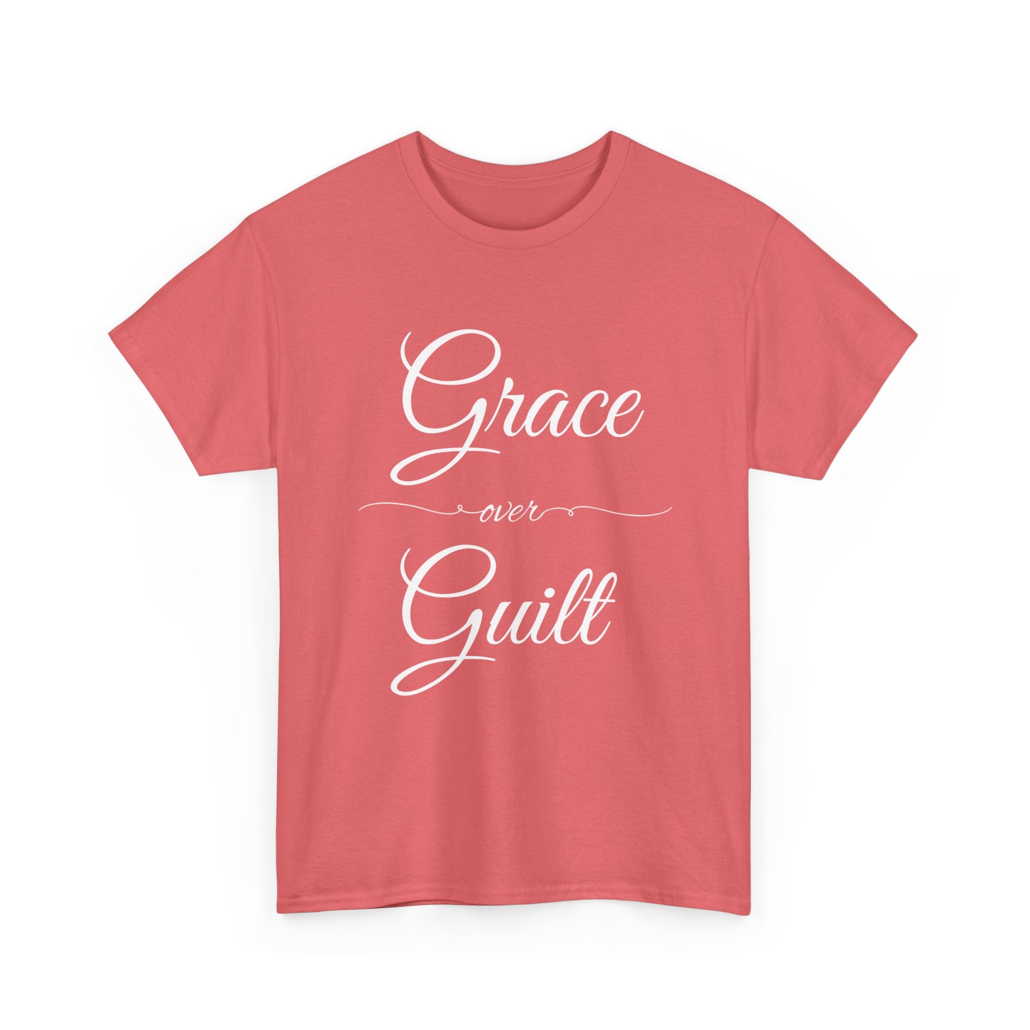 Grace Over Guilt Unisex Heavy Cotton Tee, Inspirational T-Shirt, Motivational Apparel, Thoughtful Gift, Casual Wear