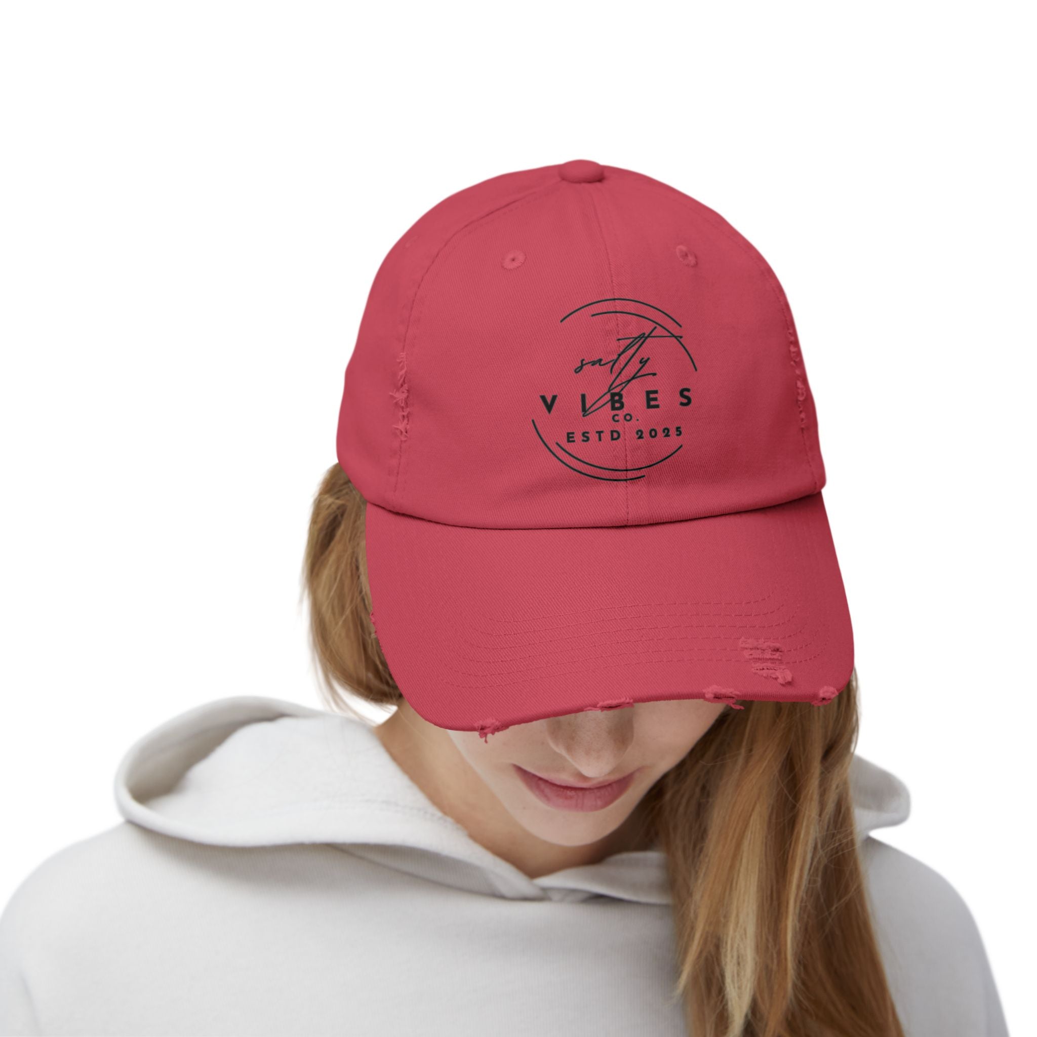 Distressed Salty Vibes Co Cap
