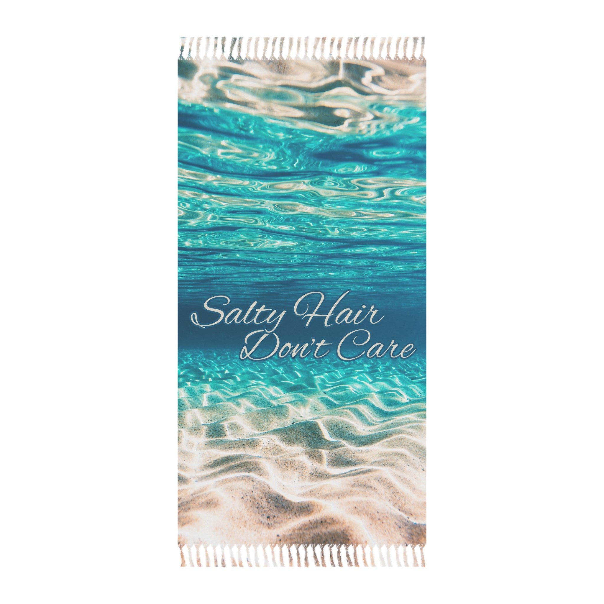 Boho Beach Towel - Salty Hair Don't Care, Summer Essentials, Beach Lover Gift, Vacation Accessory, Poolside Fun, Coastal Decor