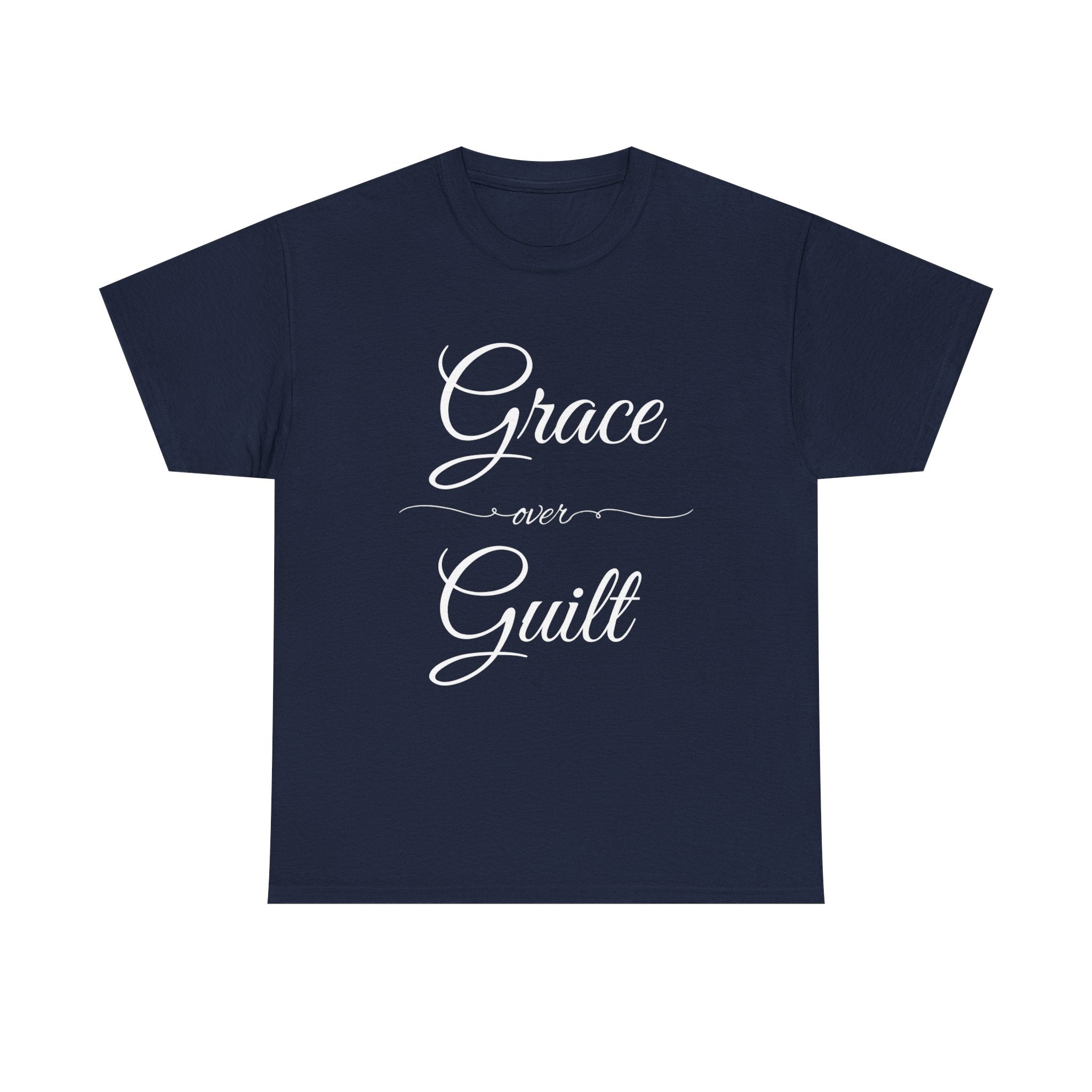 Grace Over Guilt Unisex Heavy Cotton Tee, Inspirational T-Shirt, Motivational Apparel, Thoughtful Gift, Casual Wear