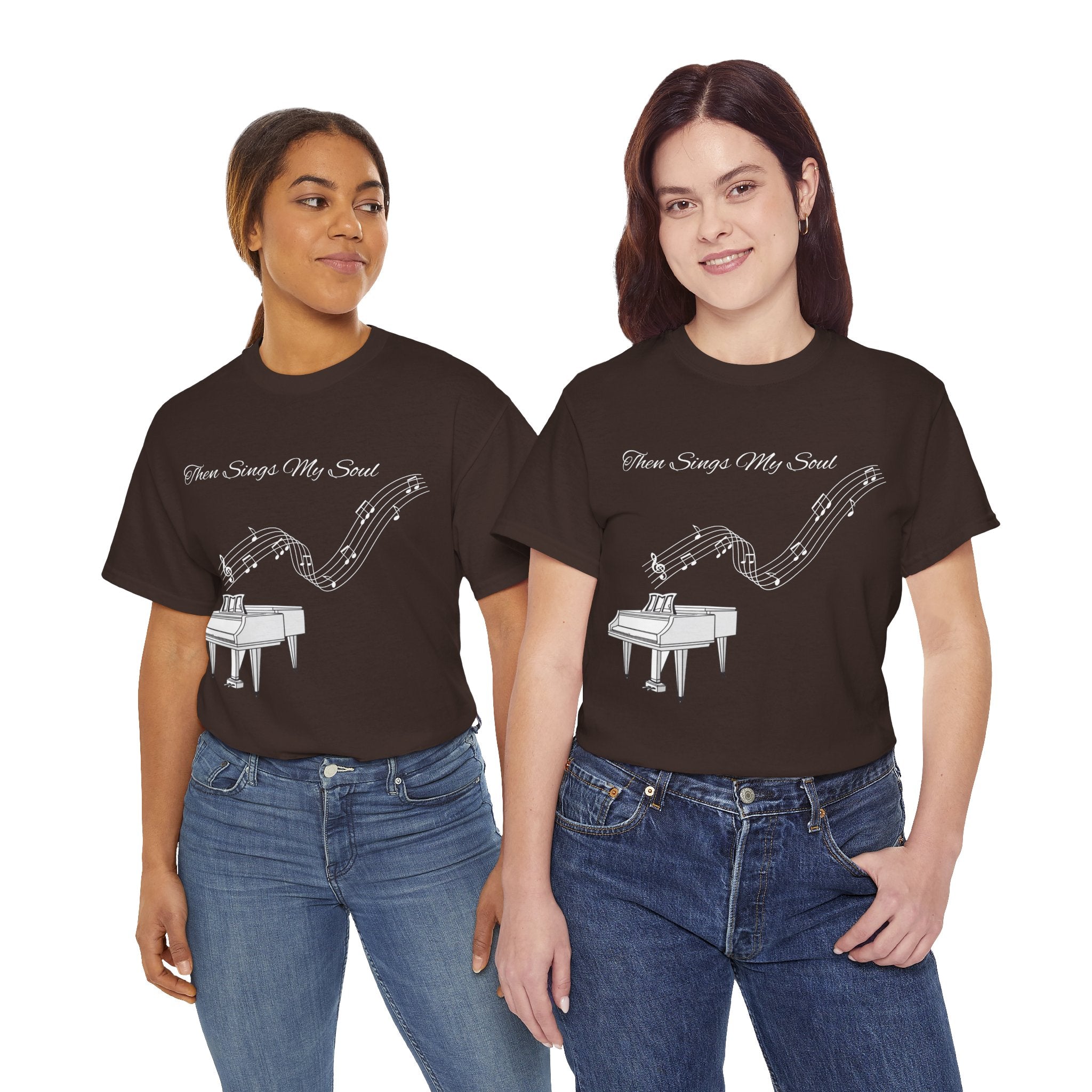 Melodic Soul Unisex Tee | Music Lover's Gift, Creative Expression, Casual Wear, Piano Art, Gift for Musicians