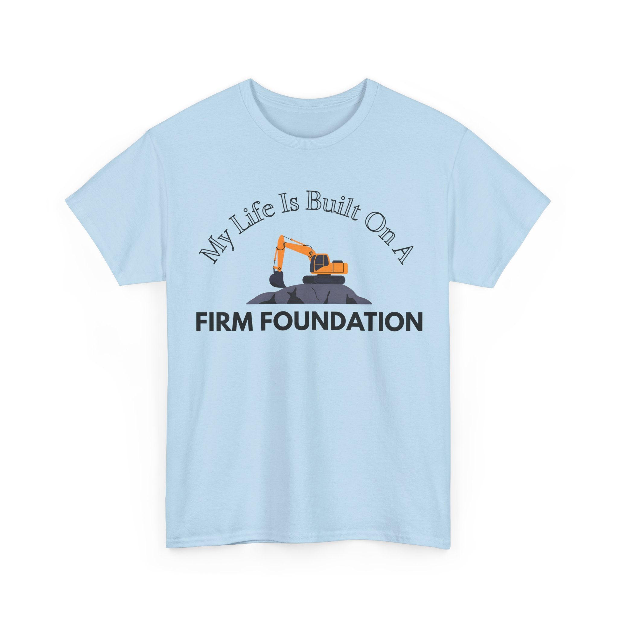 Building the Future Tee, Construction Shirt, Motivational Graphic Tee, Gift for Builders, Inspiration Apparel, Firm Foundation Tee