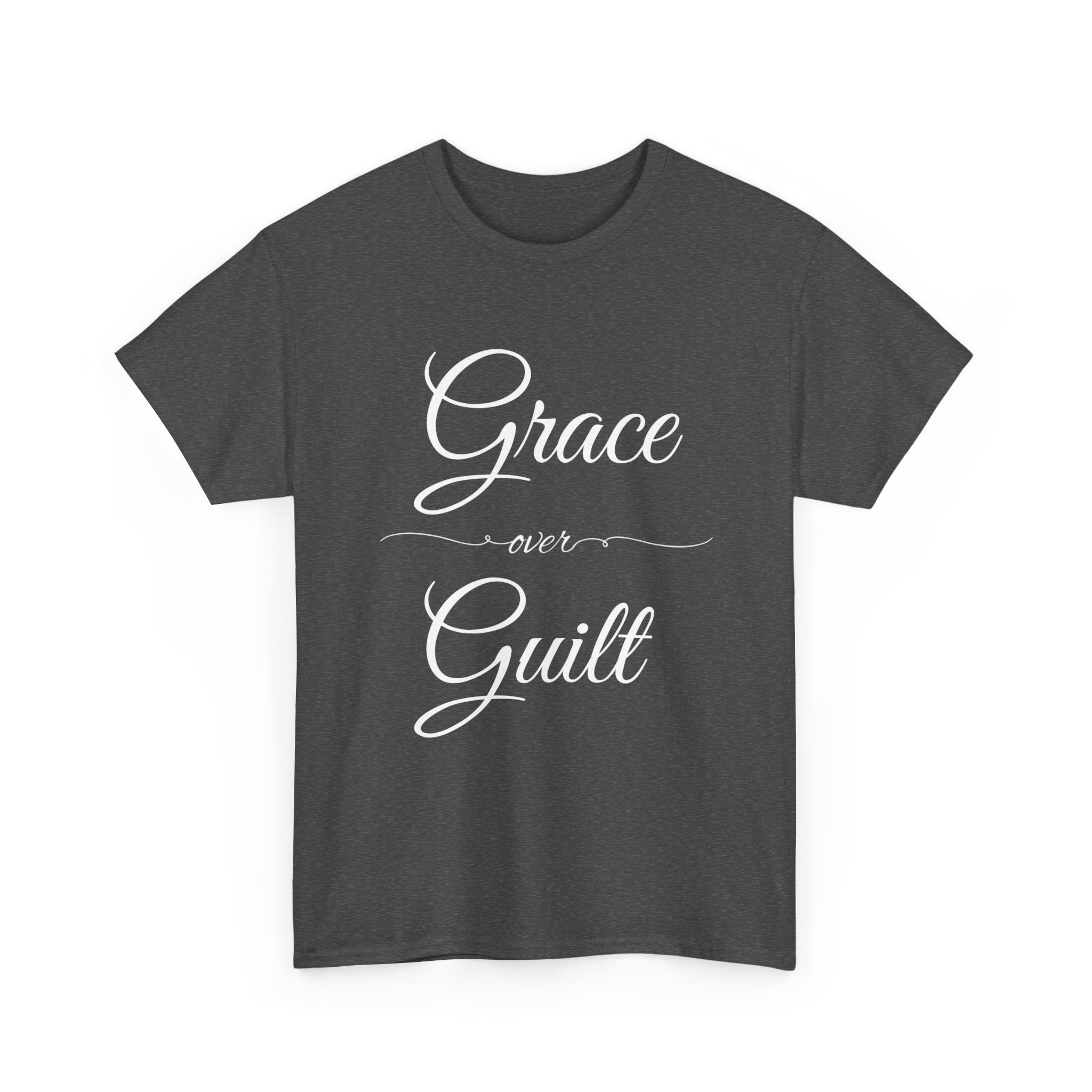 Grace Over Guilt Unisex Heavy Cotton Tee, Inspirational T-Shirt, Motivational Apparel, Thoughtful Gift, Casual Wear