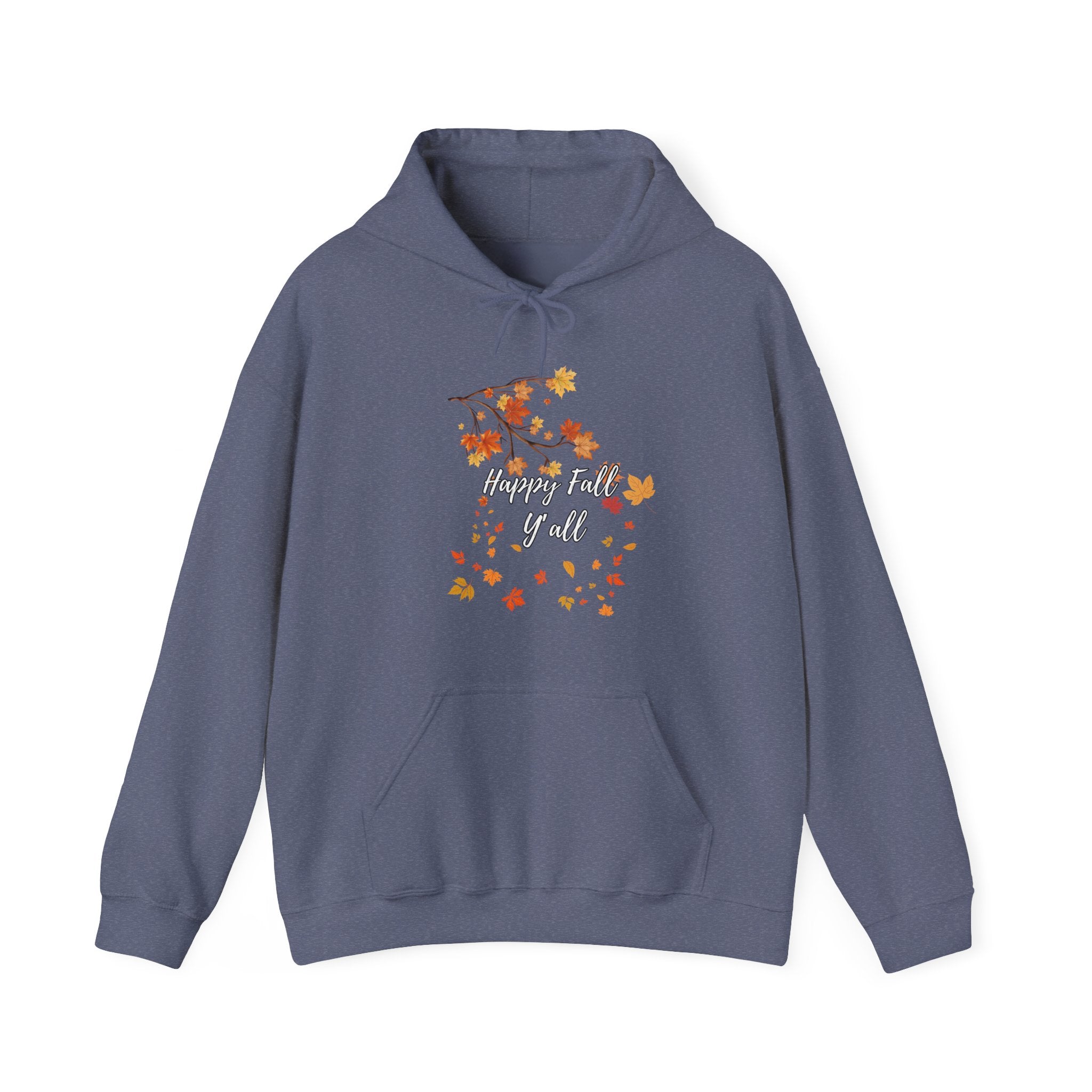 Happy Fall Y'all Hoodie - Cozy Unisex Sweatshirt for Autumn, Thanksgiving Gift, Seasonal Wear, Fall Fashion, Leaf Design