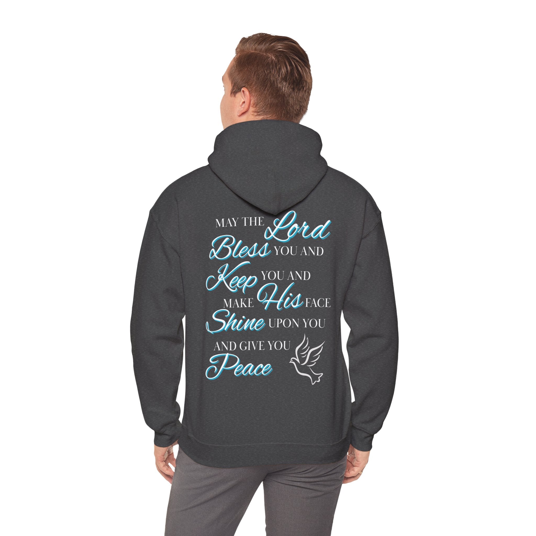 May The Lord Bless You And Keep You - Design on Back Hoodie