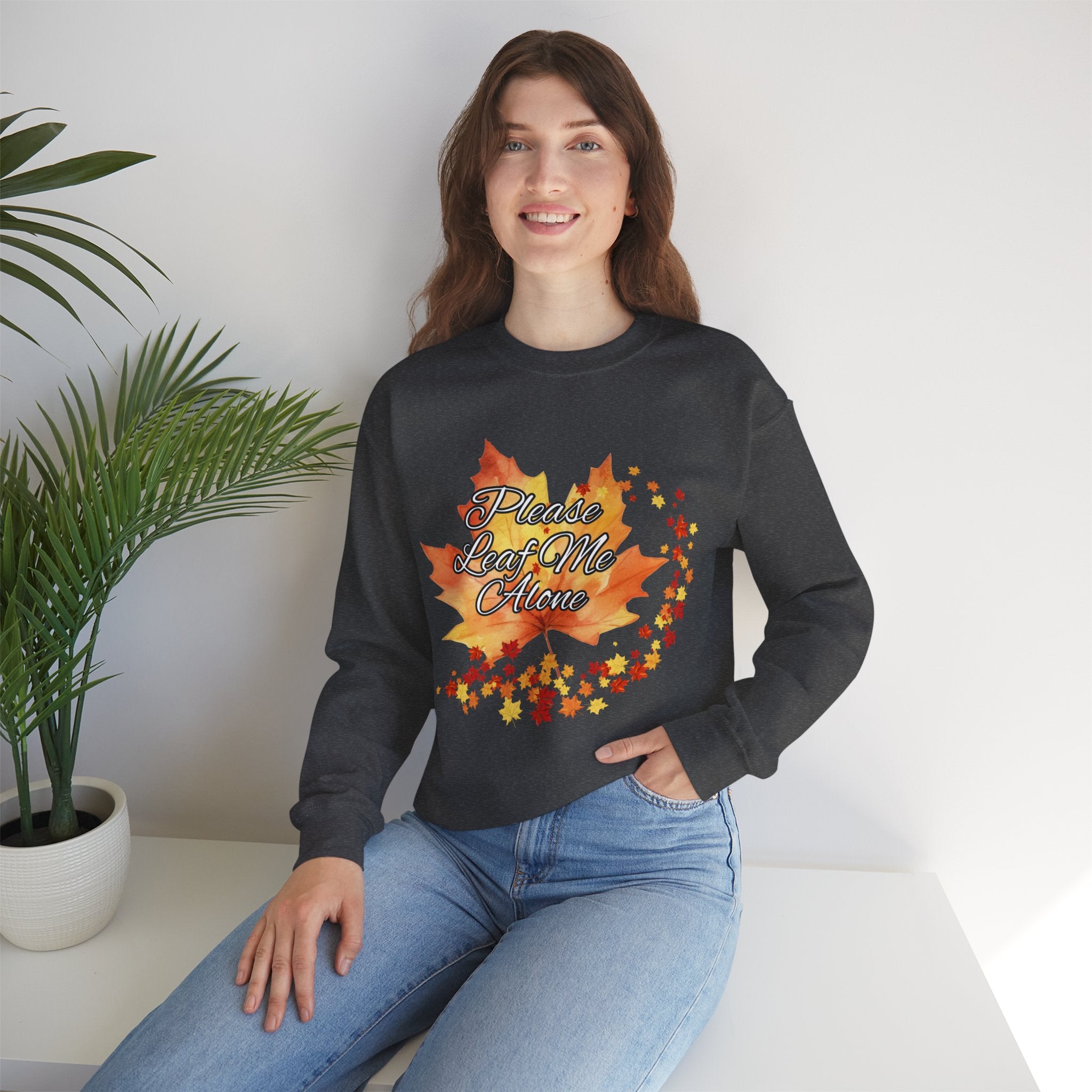 Fall Vibes Sweatshirt, Please Leave Me Alone Crewneck, Autumn Fashion, Cozy Fall Apparel, Gift for Introverts