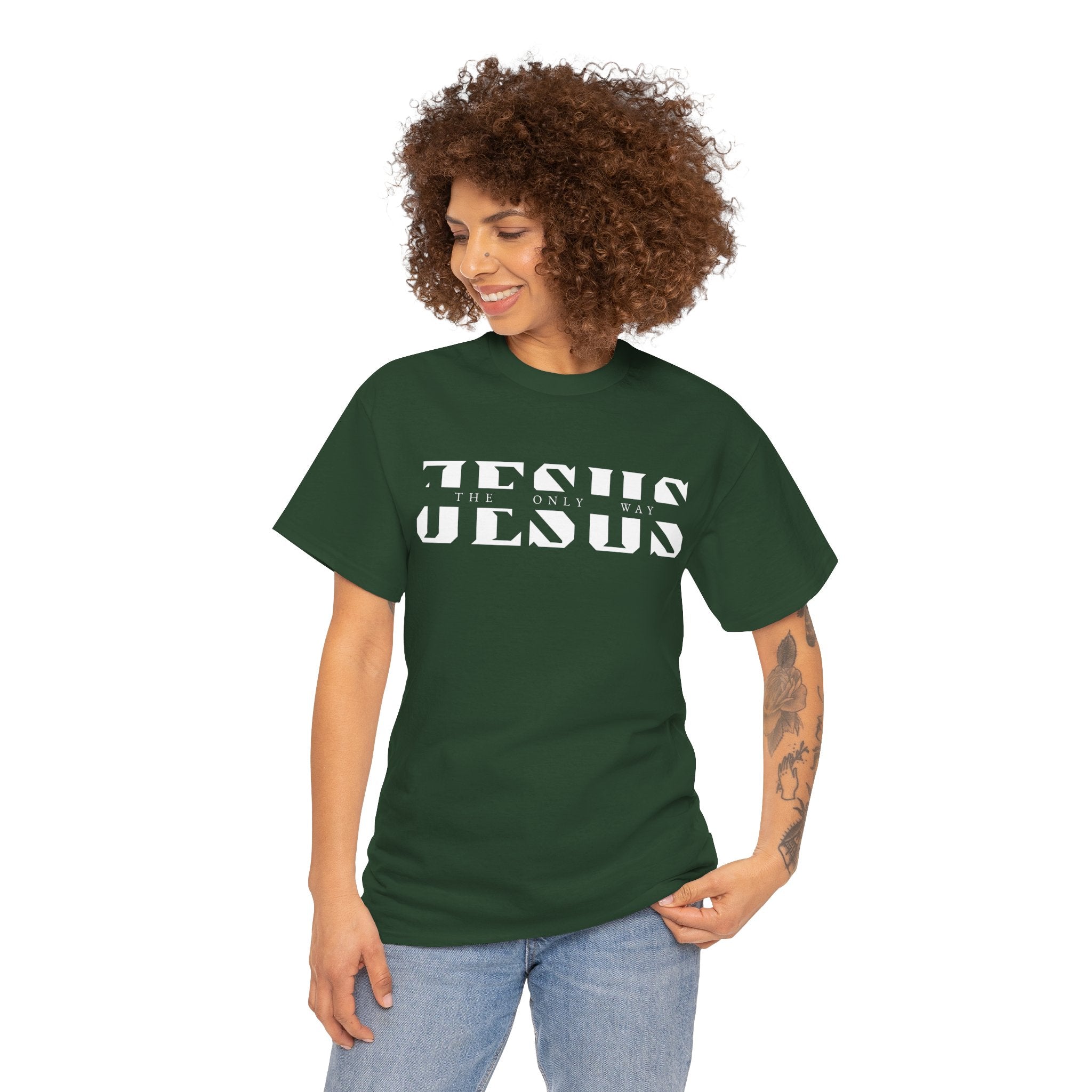 Faith-Inspired Unisex Tee - 'Jesus: The Only Way'