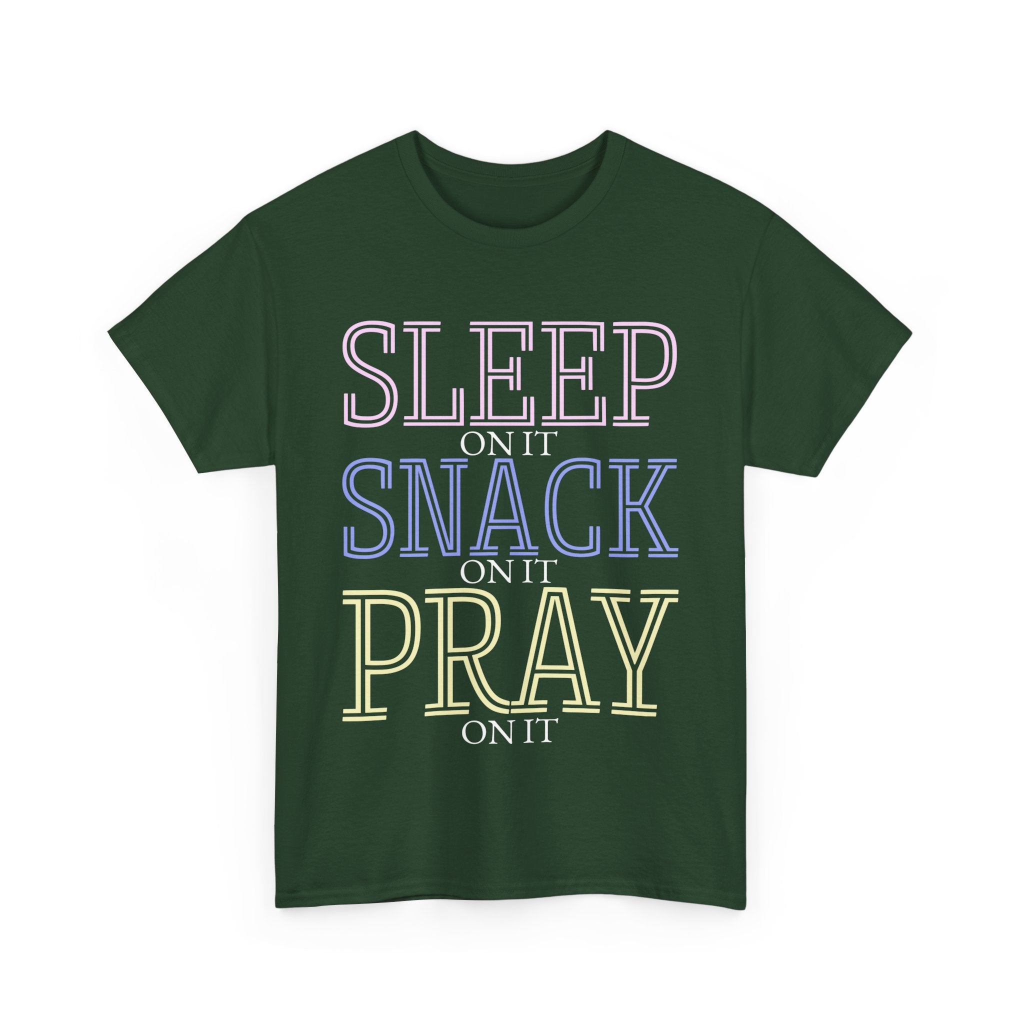 Sleep, Snack, Pray Unisex Tee - Casual Cotton Shirt for Comfort Lovers, Great for Relaxing, Gifts, Everyday Wear, Self-Care