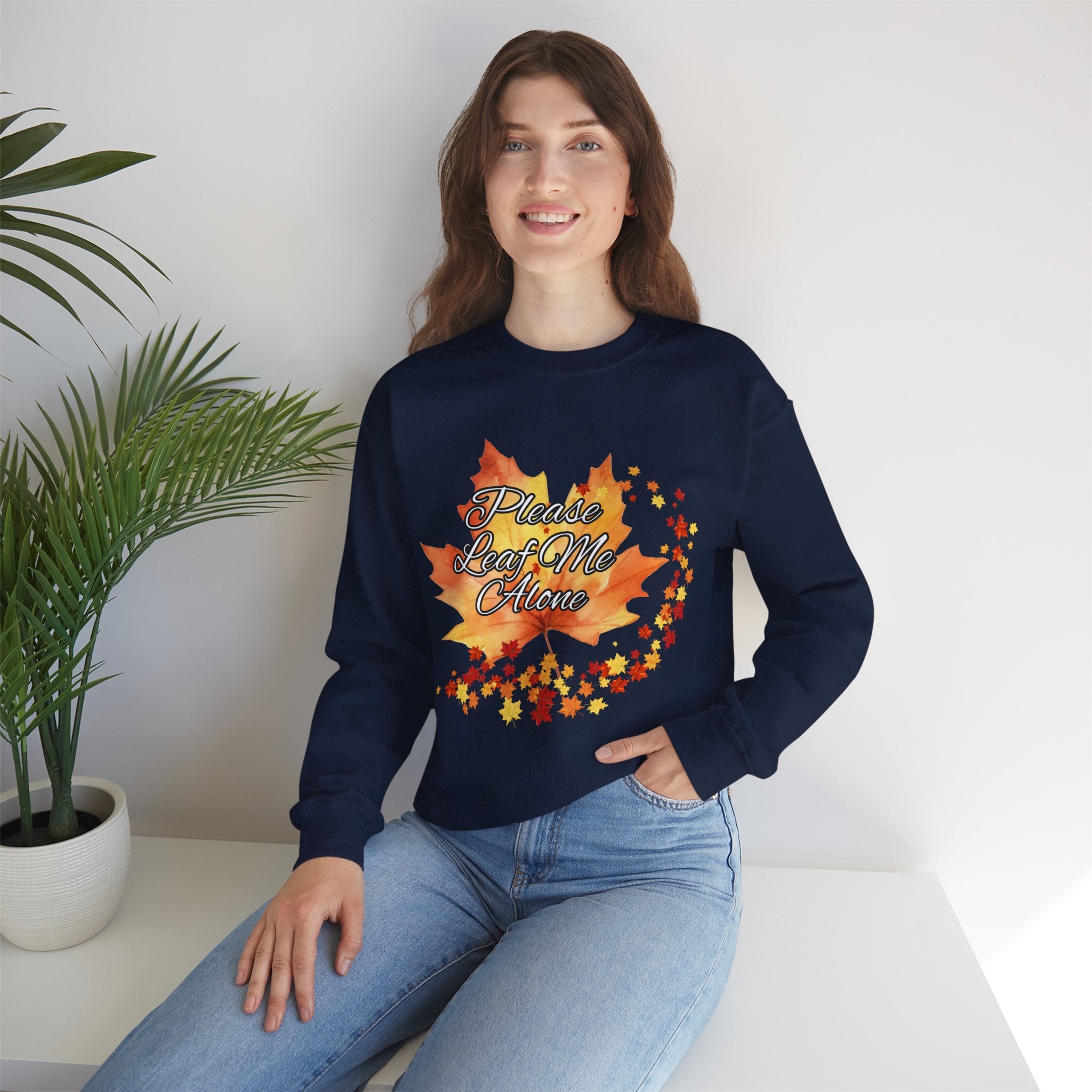 Fall Vibes Sweatshirt, Please Leave Me Alone Crewneck, Autumn Fashion, Cozy Fall Apparel, Gift for Introverts