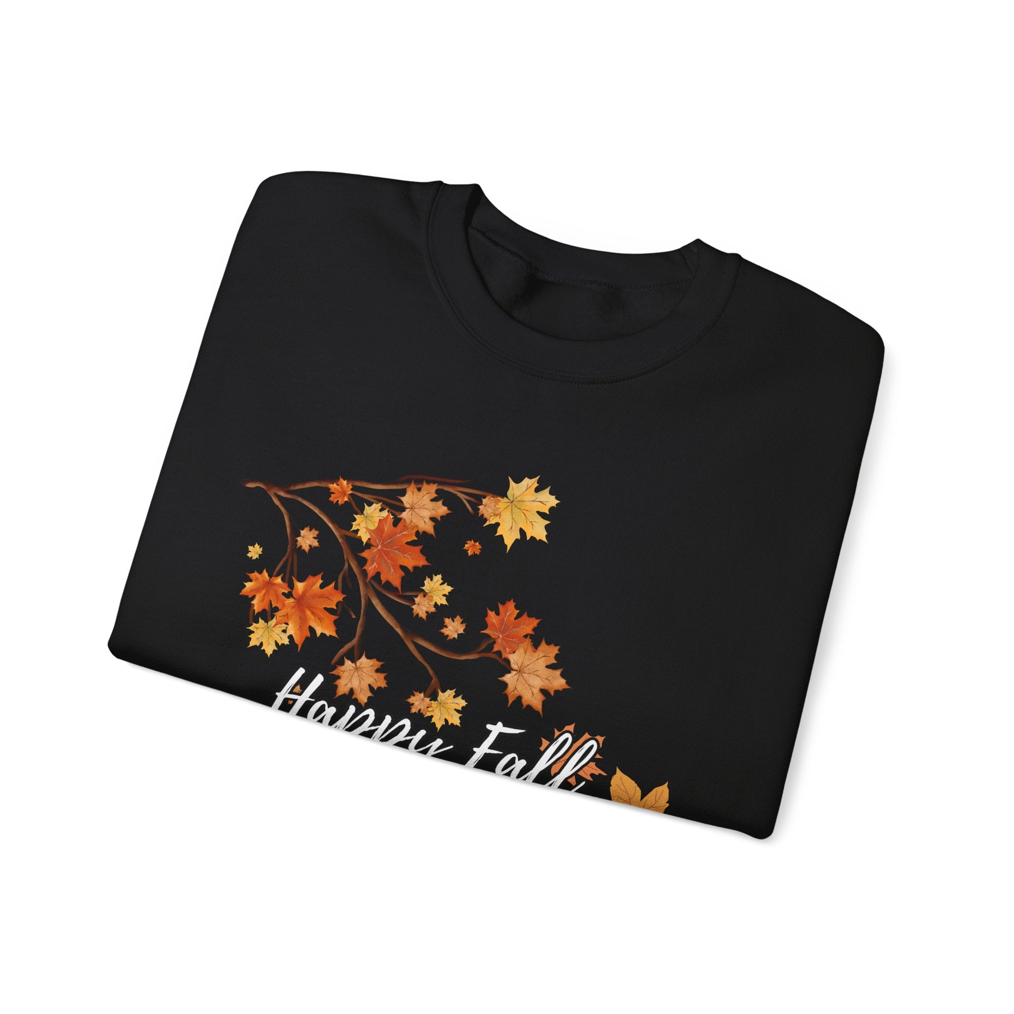 Autumn Leaves Sweatshirt, Happy Fall Y'all Crewneck, Cozy Fall Apparel, Thanksgiving Gift, Seasonal Fashion