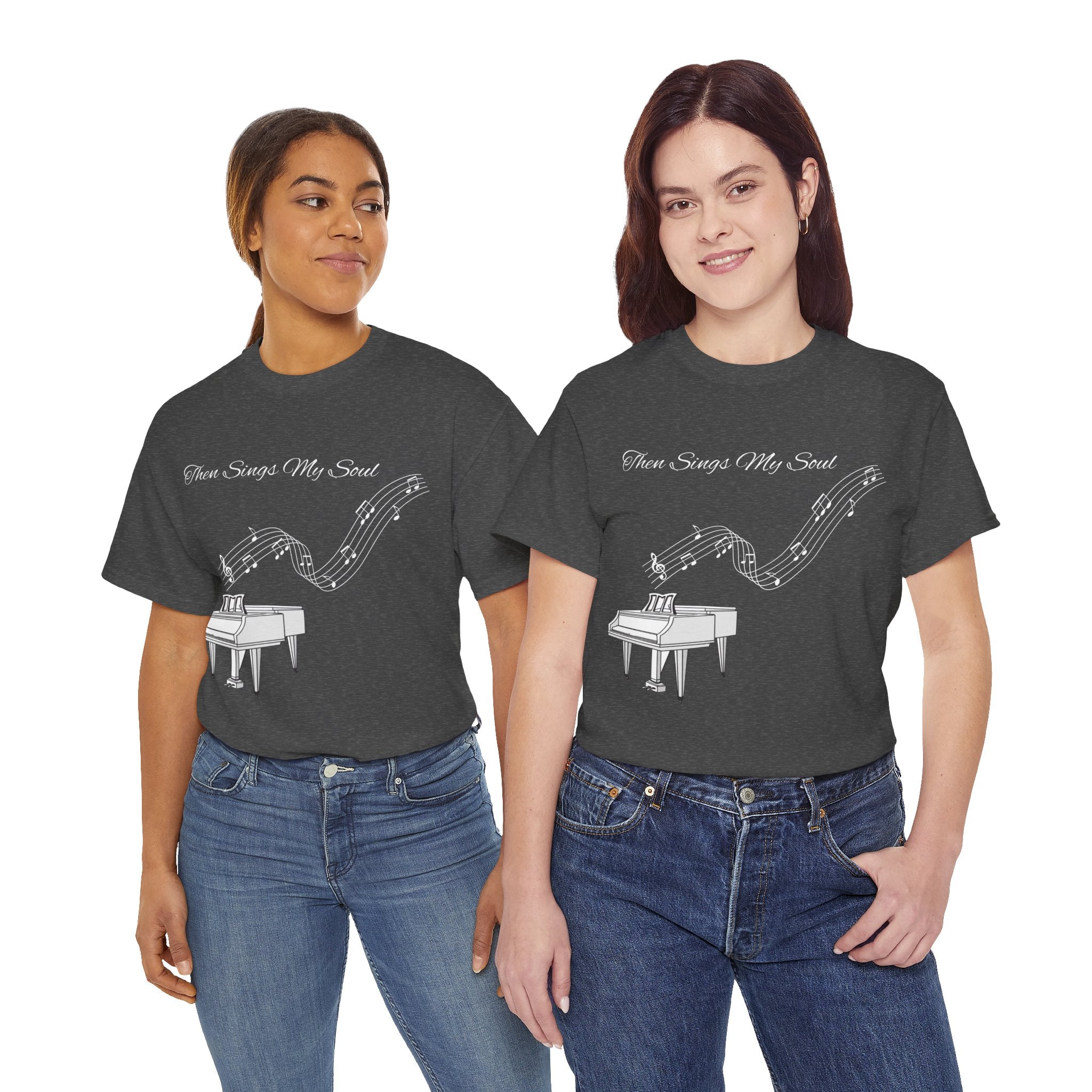 Melodic Soul Unisex Tee | Music Lover's Gift, Creative Expression, Casual Wear, Piano Art, Gift for Musicians