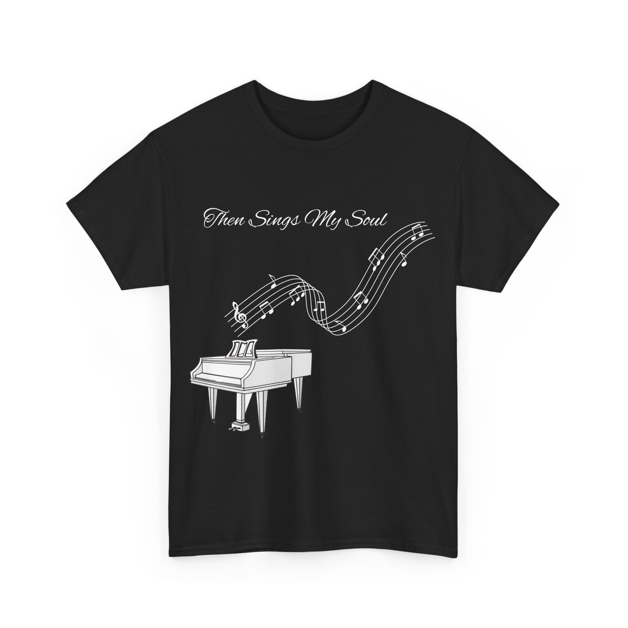 Melodic Soul Unisex Tee | Music Lover's Gift, Creative Expression, Casual Wear, Piano Art, Gift for Musicians