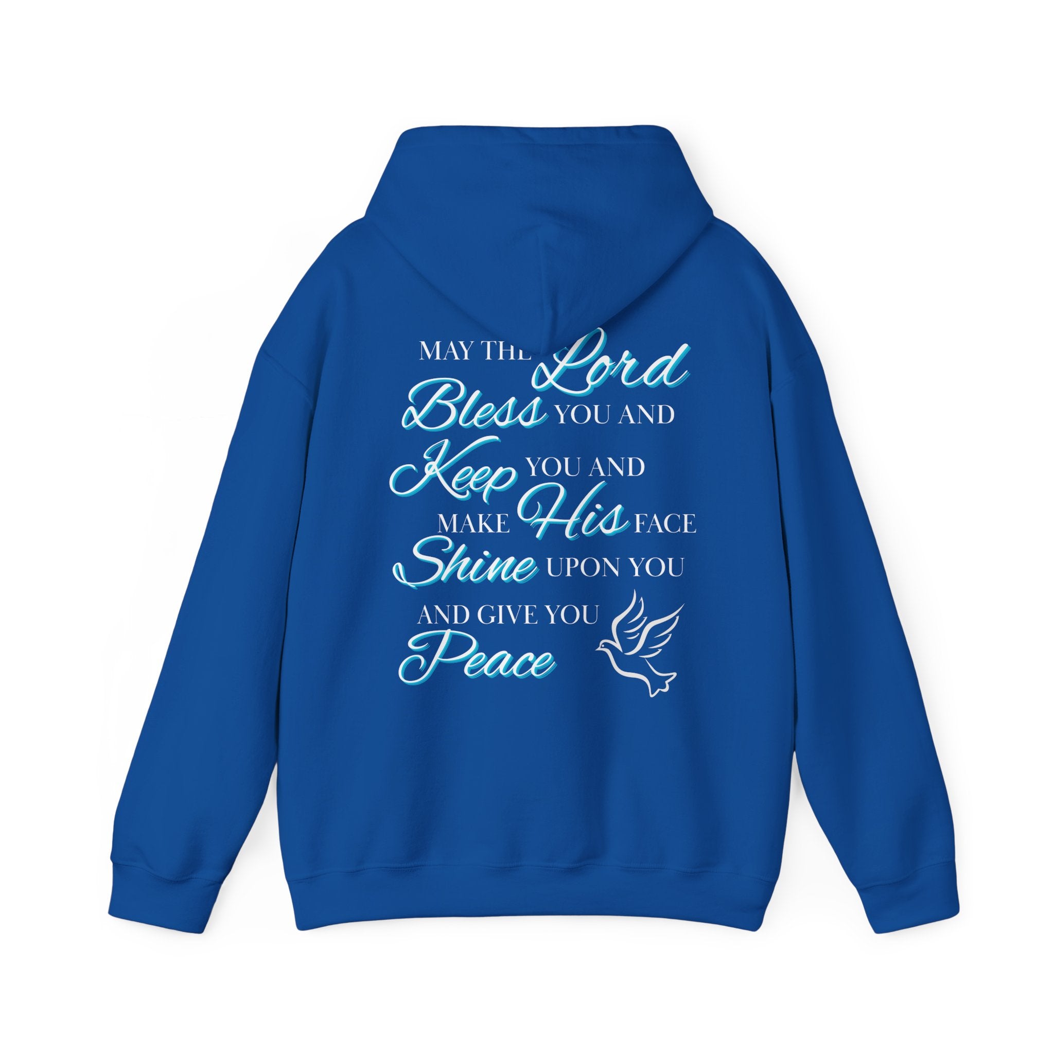 May The Lord Bless You And Keep You - Design on Back Hoodie