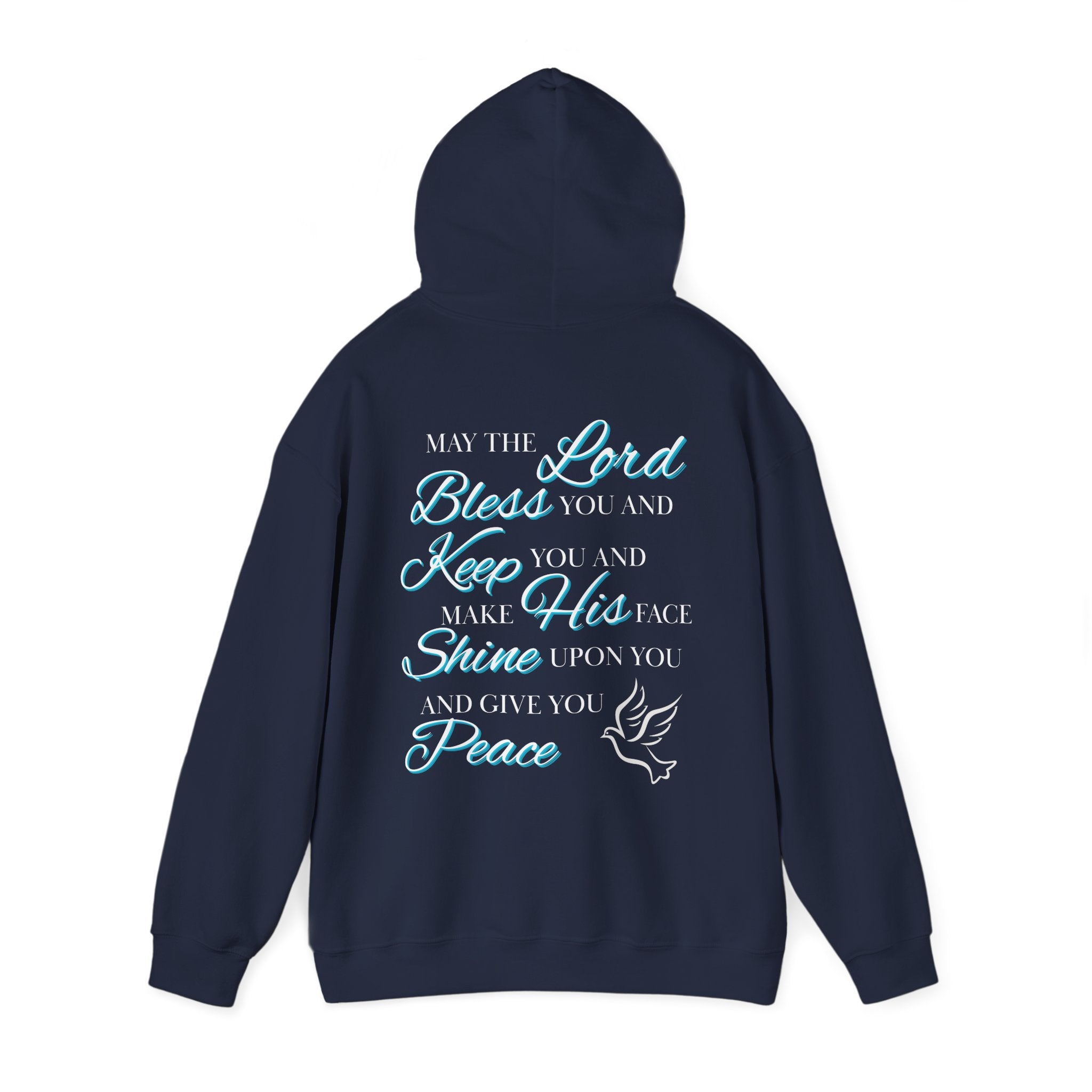 May The Lord Bless You And Keep You - Design on Back Hoodie