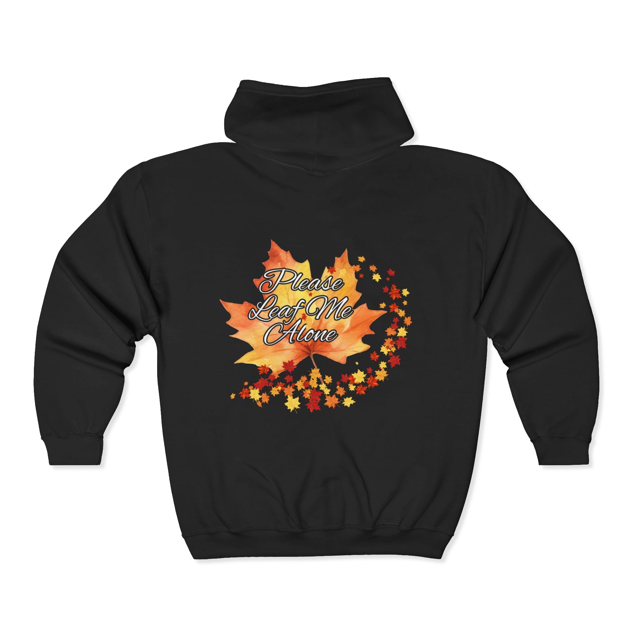 Design On Back Unisex Heavy Blend™ Full Zip Hooded Sweatshirt