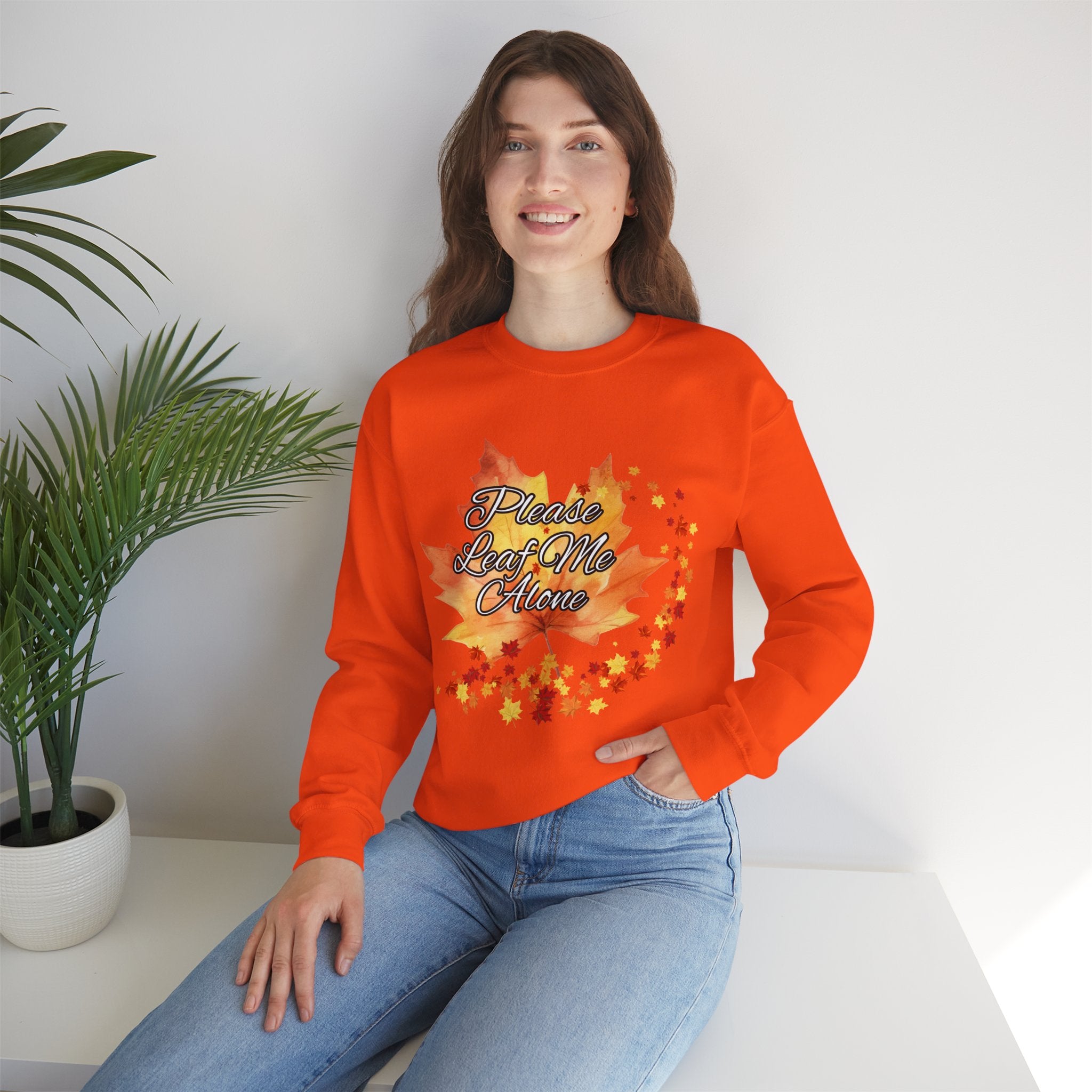 Fall Vibes Sweatshirt, Please Leave Me Alone Crewneck, Autumn Fashion, Cozy Fall Apparel, Gift for Introverts