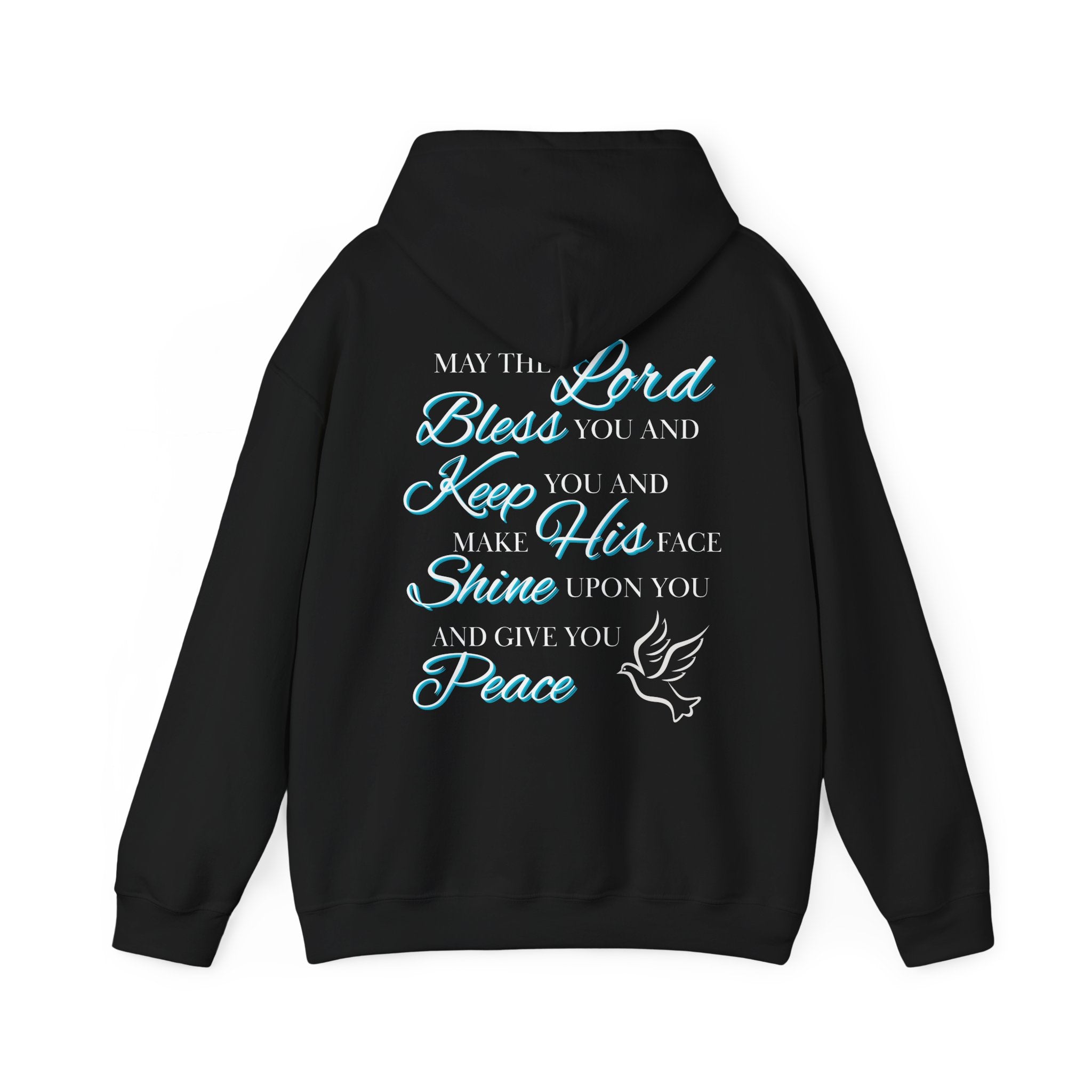May The Lord Bless You And Keep You - Design on Back Hoodie