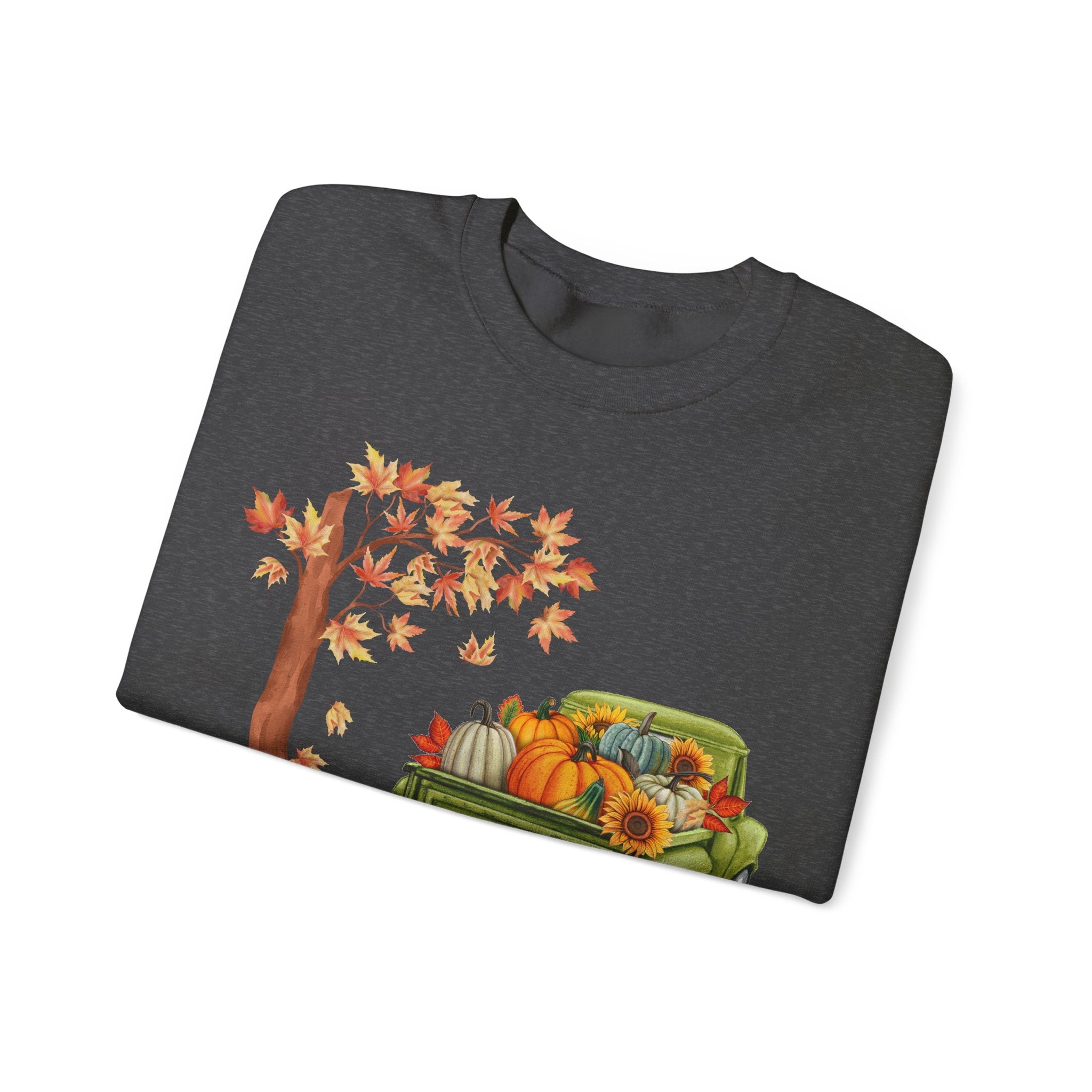 Autumn Vibes Crewneck Sweatshirt – Cozy Fall Apparel, Pumpkin Decor, Harvest Festival Fashion, Unisex Sweatshirt, Seasonal Layering