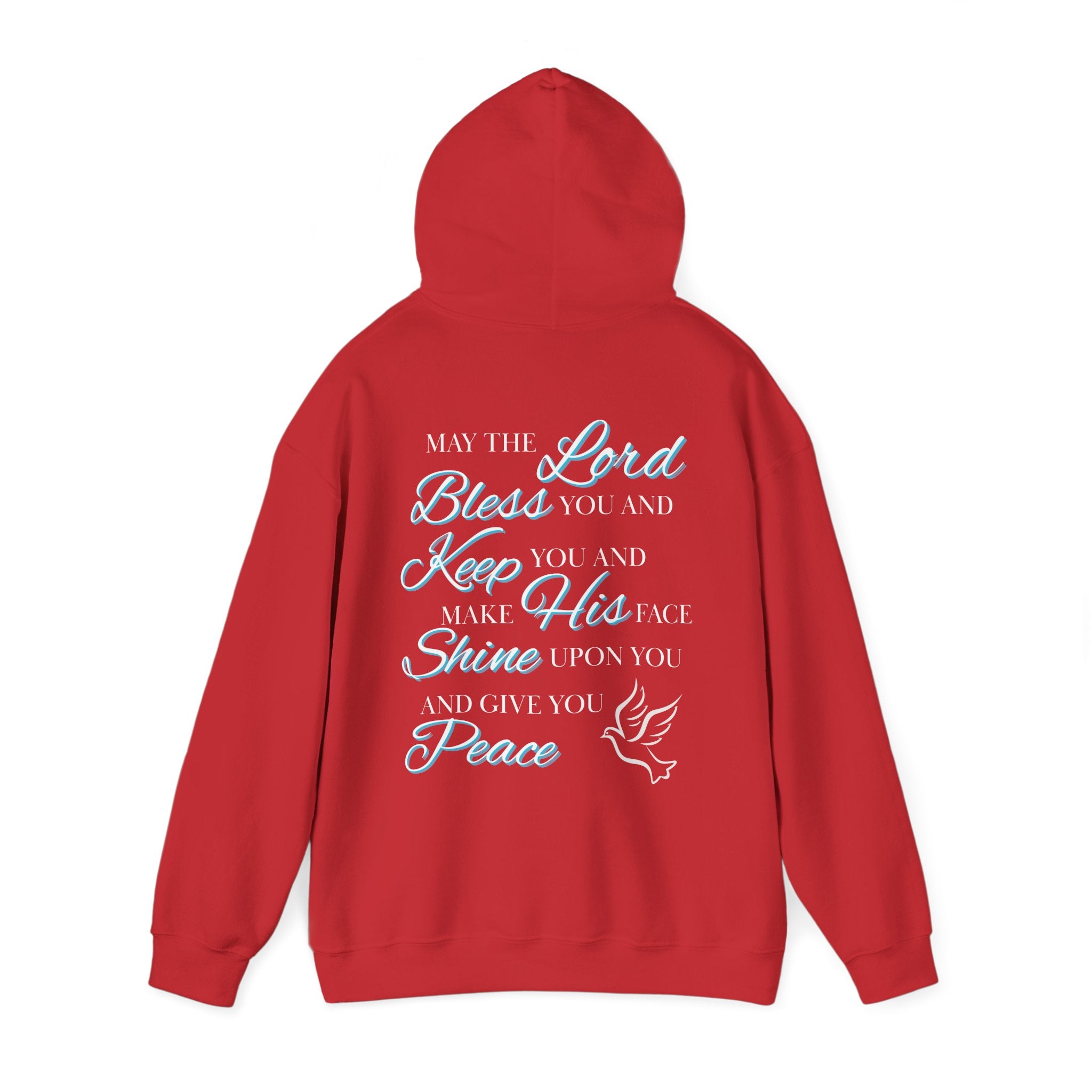 May The Lord Bless You And Keep You - Design on Back Hoodie
