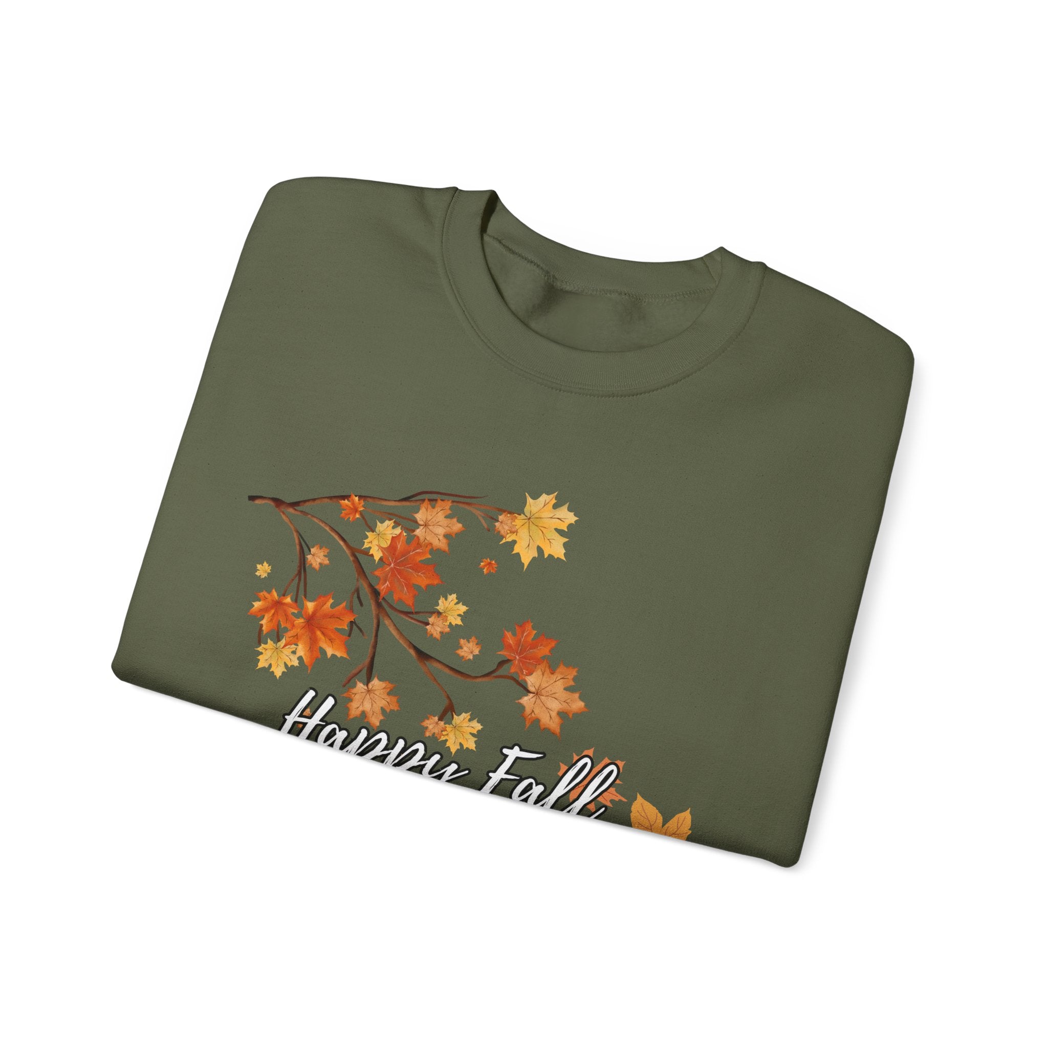 Autumn Leaves Sweatshirt, Happy Fall Y'all Crewneck, Cozy Fall Apparel, Thanksgiving Gift, Seasonal Fashion
