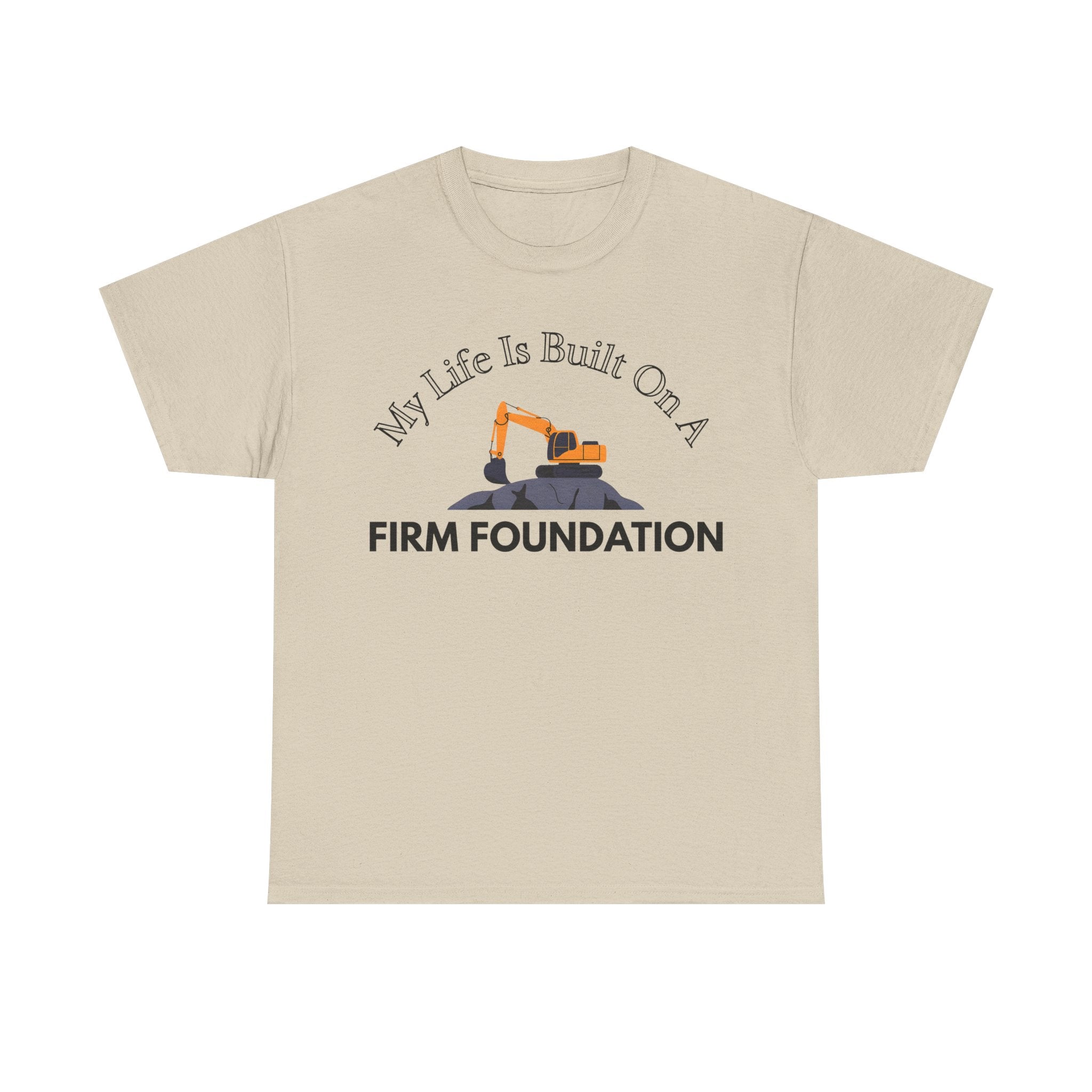 Building the Future Tee, Construction Shirt, Motivational Graphic Tee, Gift for Builders, Inspiration Apparel, Firm Foundation Tee