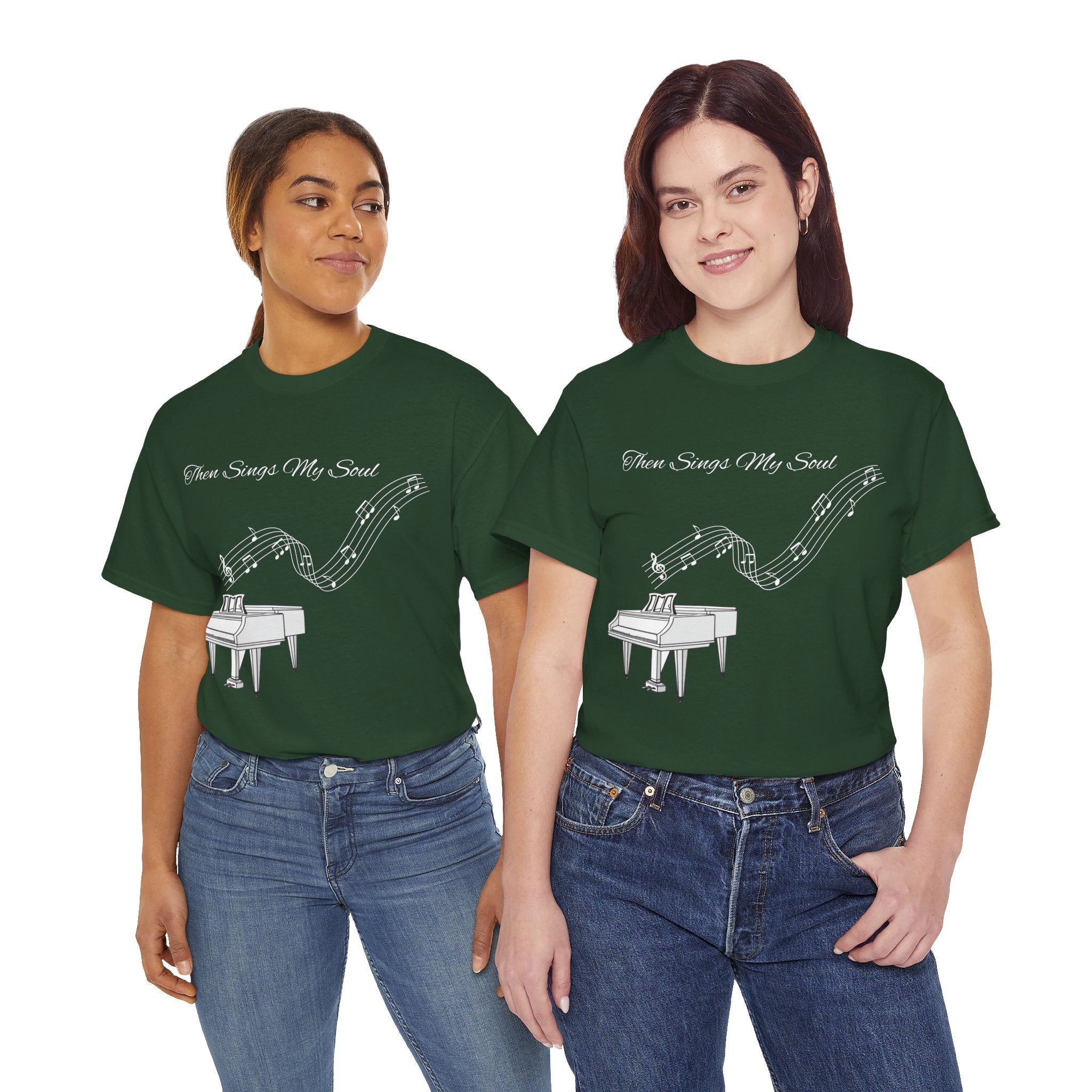 Melodic Soul Unisex Tee | Music Lover's Gift, Creative Expression, Casual Wear, Piano Art, Gift for Musicians