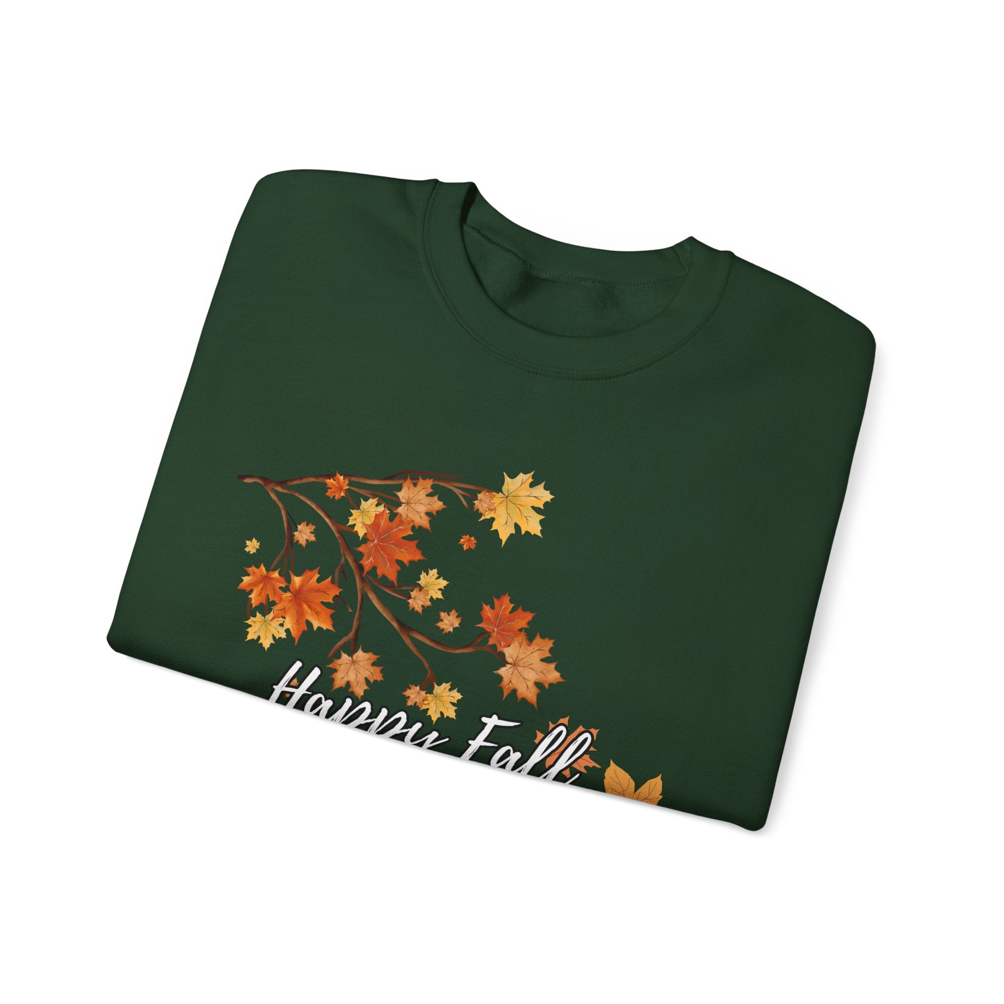 Autumn Leaves Sweatshirt, Happy Fall Y'all Crewneck, Cozy Fall Apparel, Thanksgiving Gift, Seasonal Fashion