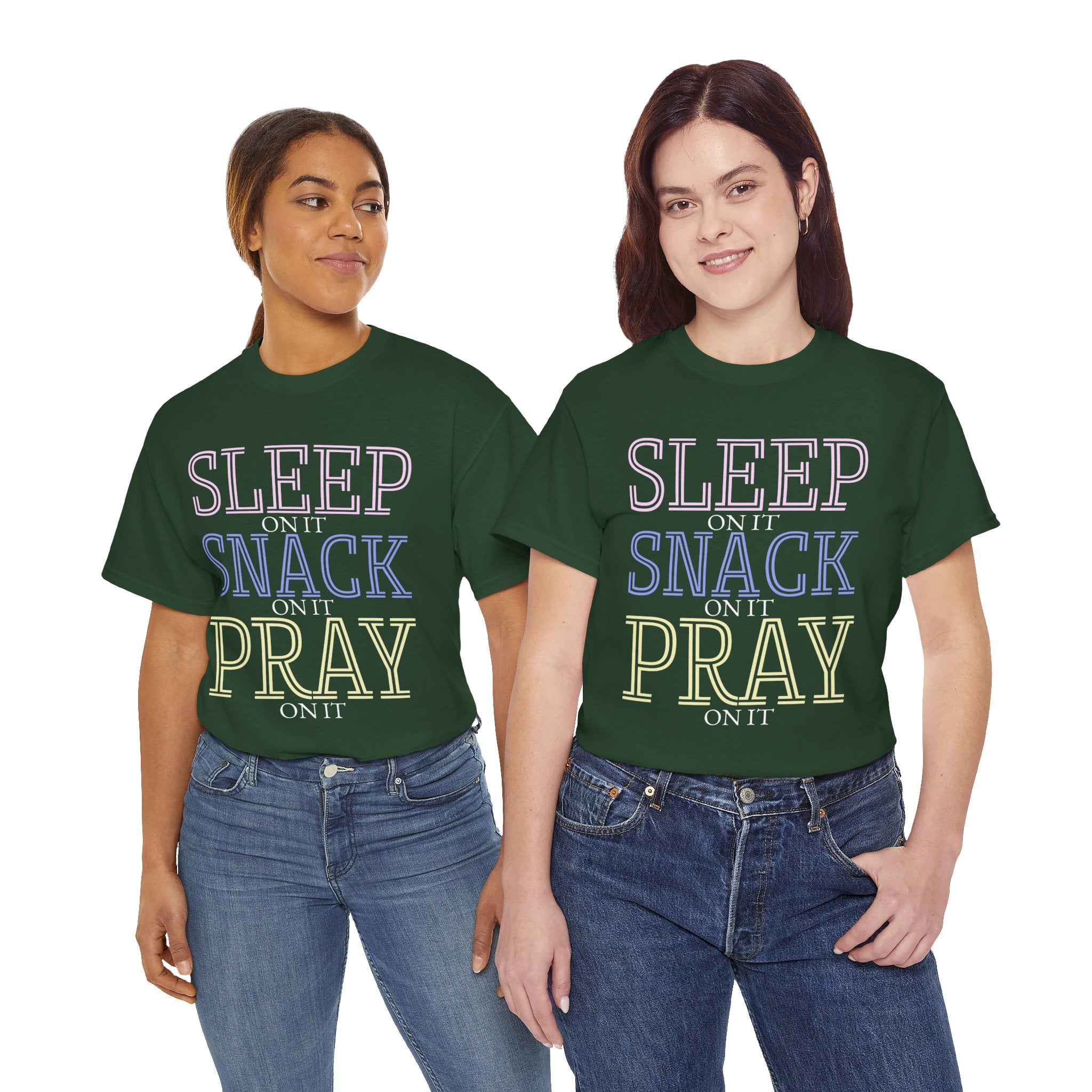 Sleep, Snack, Pray Unisex Tee - Casual Cotton Shirt for Comfort Lovers, Great for Relaxing, Gifts, Everyday Wear, Self-Care