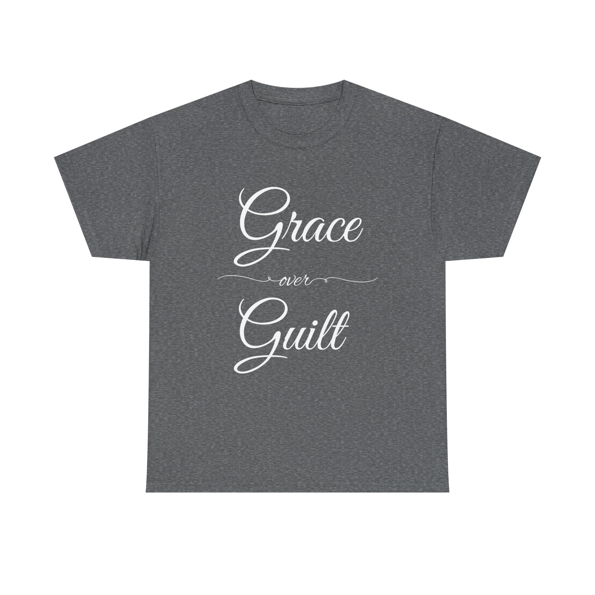 Grace Over Guilt Unisex Heavy Cotton Tee, Inspirational T-Shirt, Motivational Apparel, Thoughtful Gift, Casual Wear