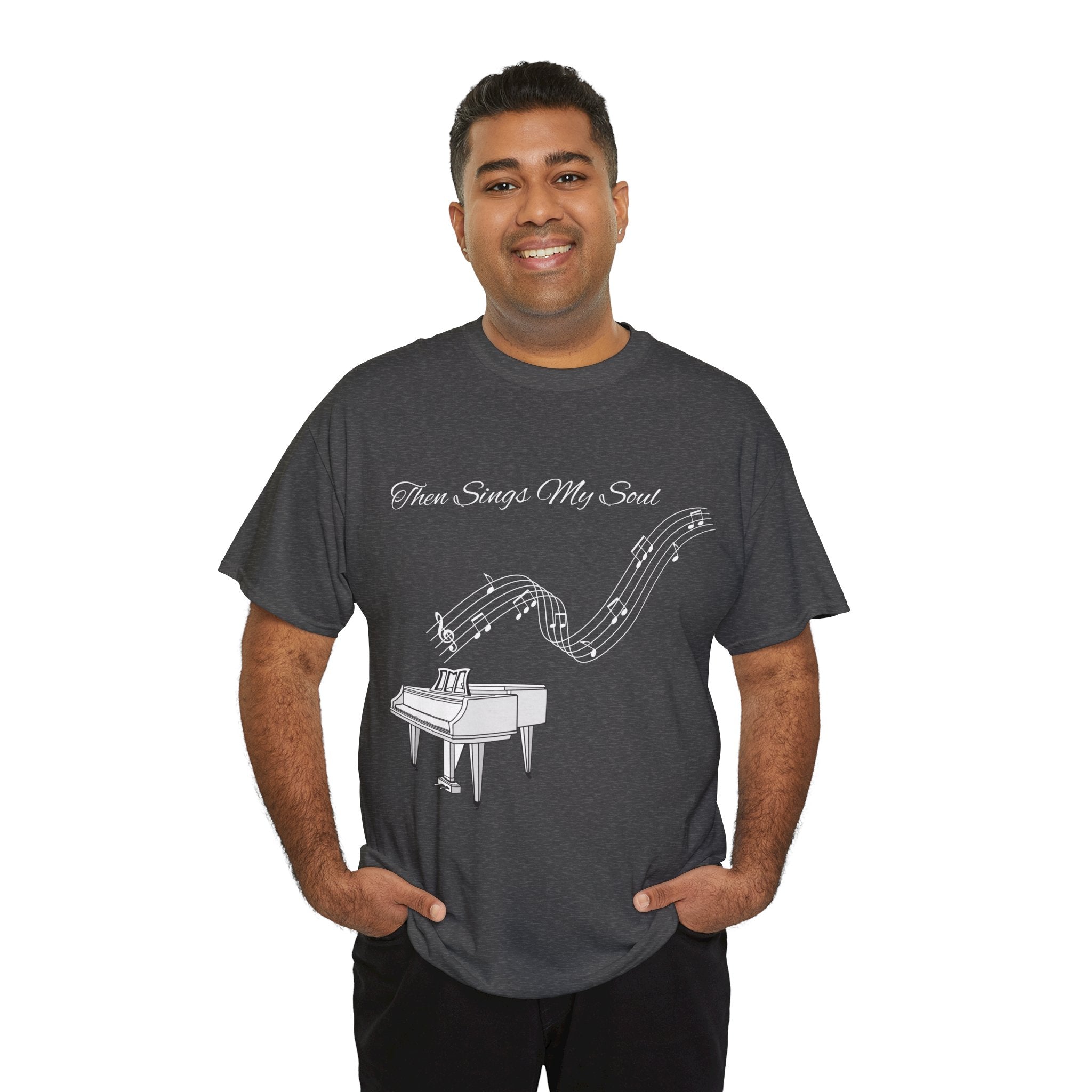 Melodic Soul Unisex Tee | Music Lover's Gift, Creative Expression, Casual Wear, Piano Art, Gift for Musicians