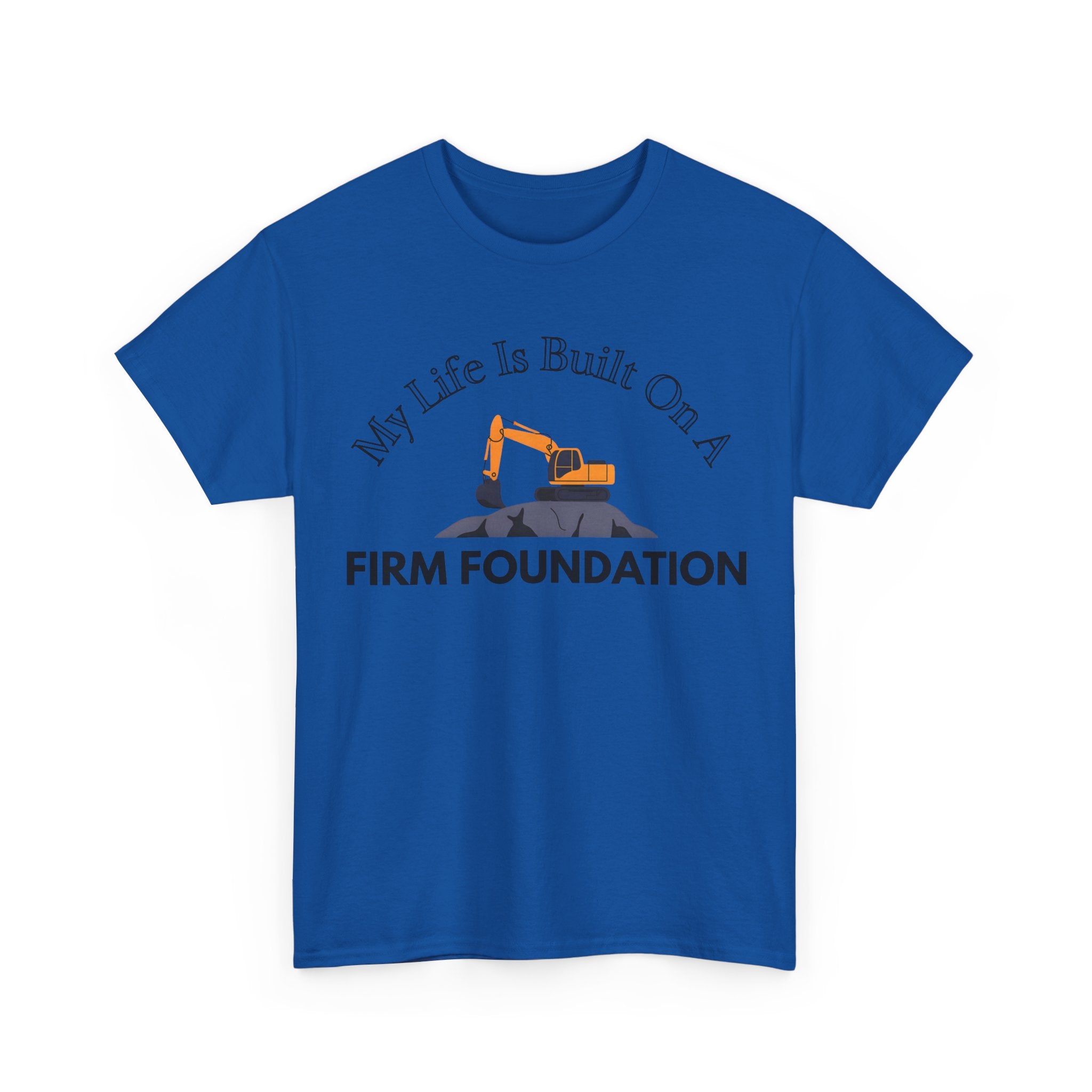 Building the Future Tee, Construction Shirt, Motivational Graphic Tee, Gift for Builders, Inspiration Apparel, Firm Foundation Tee