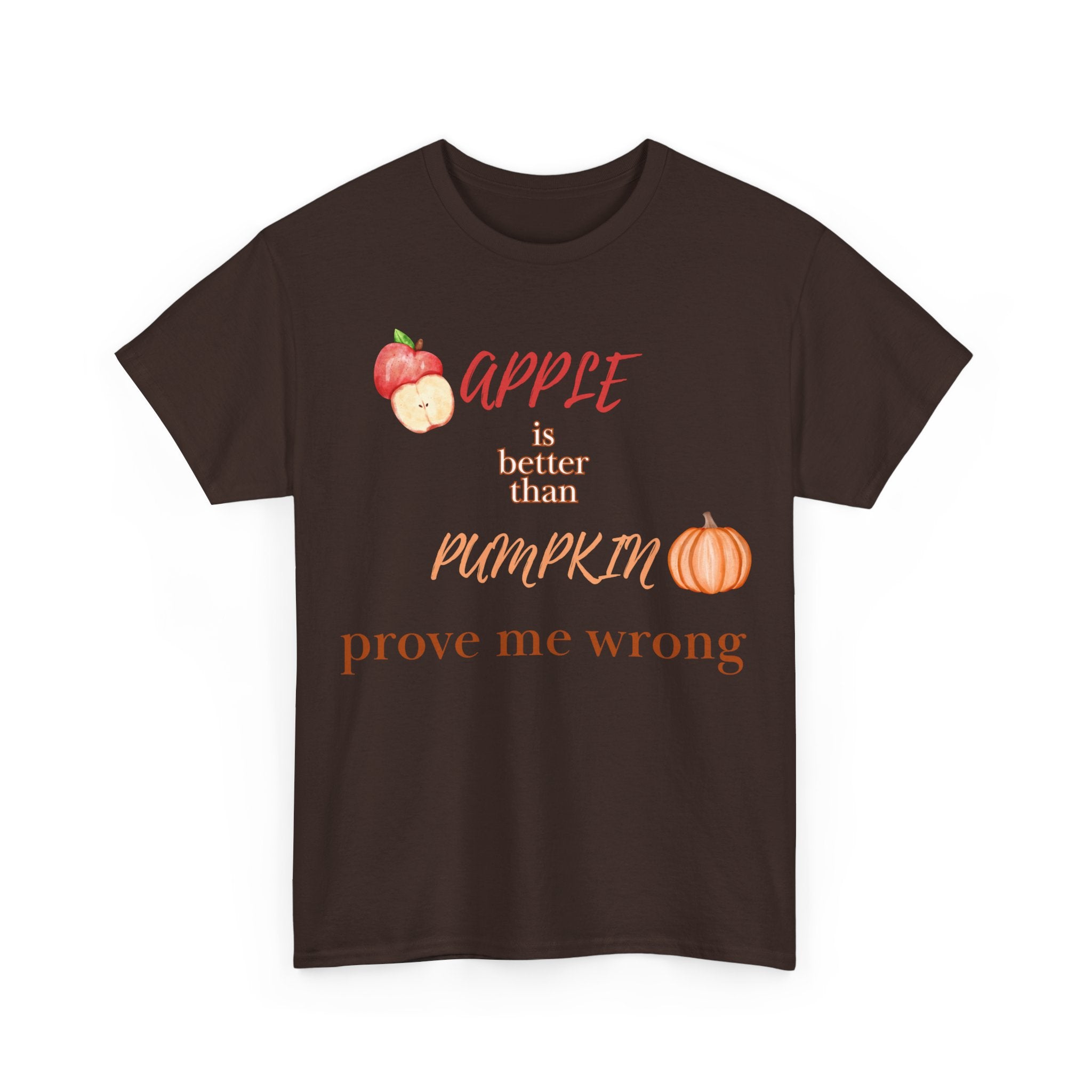 Apple Better Than Pumpkin Tee, Funny Autumn T-Shirt, Casual Halloween Shirt, Fall Holiday Apparel, Gift for Friends