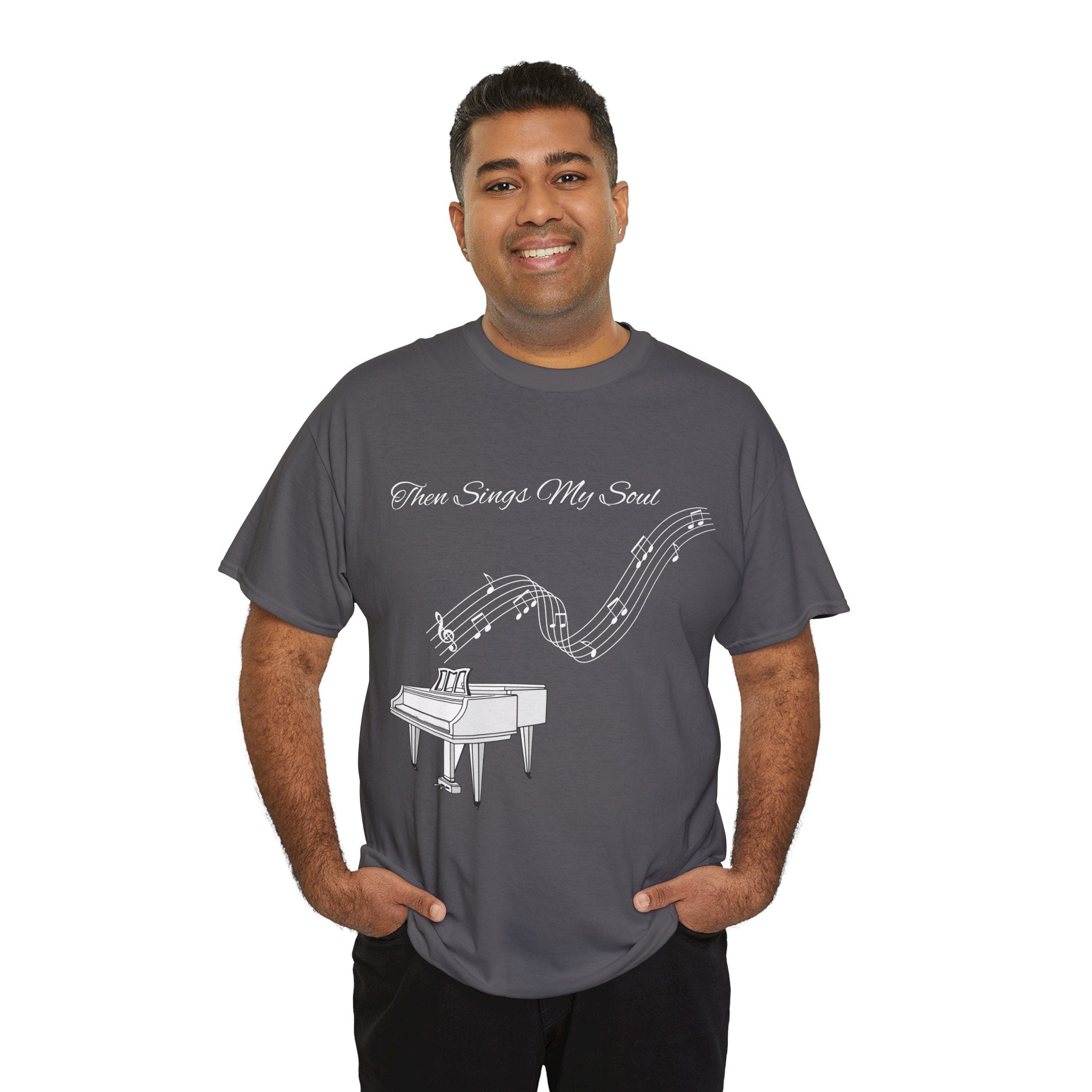 Melodic Soul Unisex Tee | Music Lover's Gift, Creative Expression, Casual Wear, Piano Art, Gift for Musicians