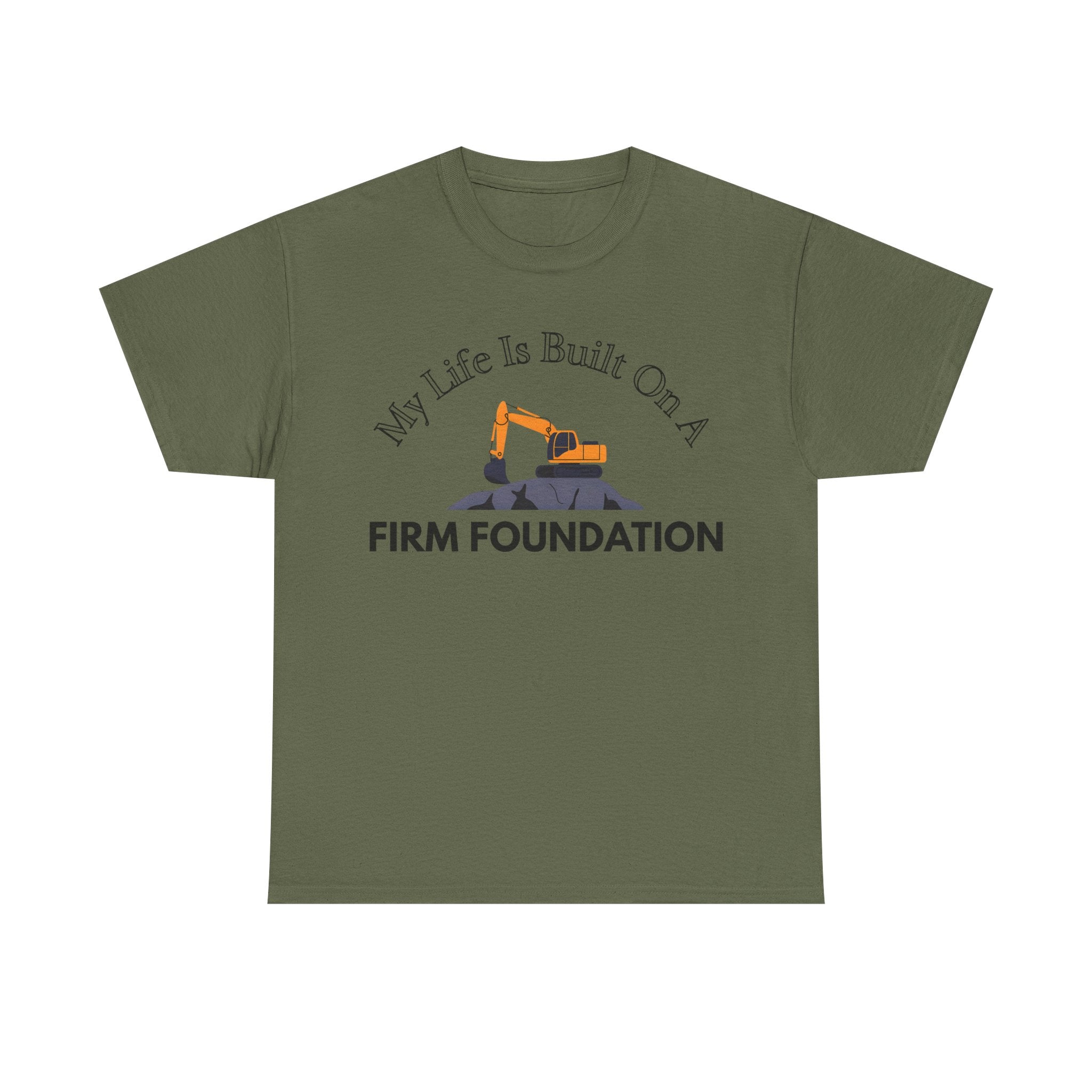 Building the Future Tee, Construction Shirt, Motivational Graphic Tee, Gift for Builders, Inspiration Apparel, Firm Foundation Tee