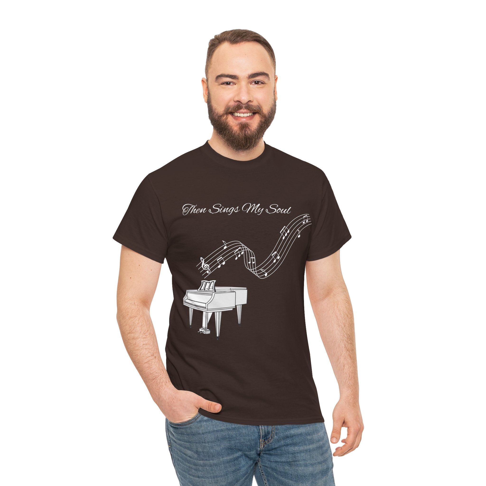 Melodic Soul Unisex Tee | Music Lover's Gift, Creative Expression, Casual Wear, Piano Art, Gift for Musicians