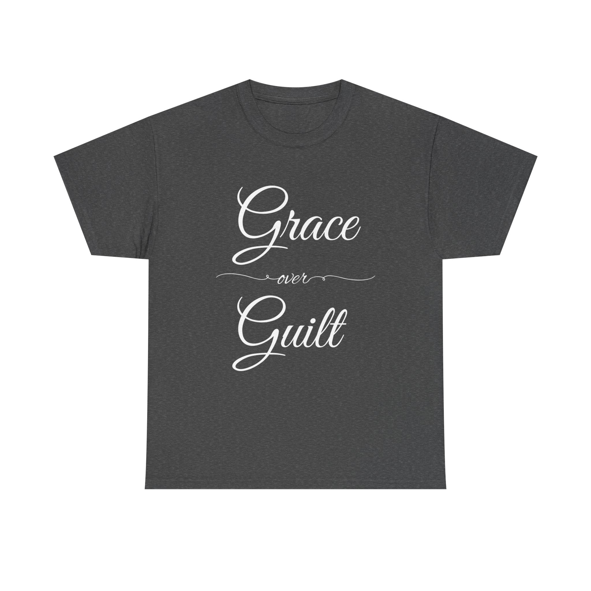 Grace Over Guilt Unisex Heavy Cotton Tee, Inspirational T-Shirt, Motivational Apparel, Thoughtful Gift, Casual Wear
