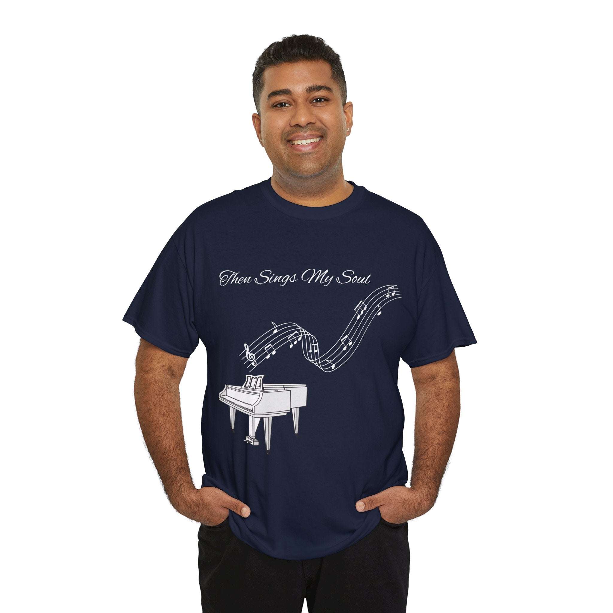 Melodic Soul Unisex Tee | Music Lover's Gift, Creative Expression, Casual Wear, Piano Art, Gift for Musicians