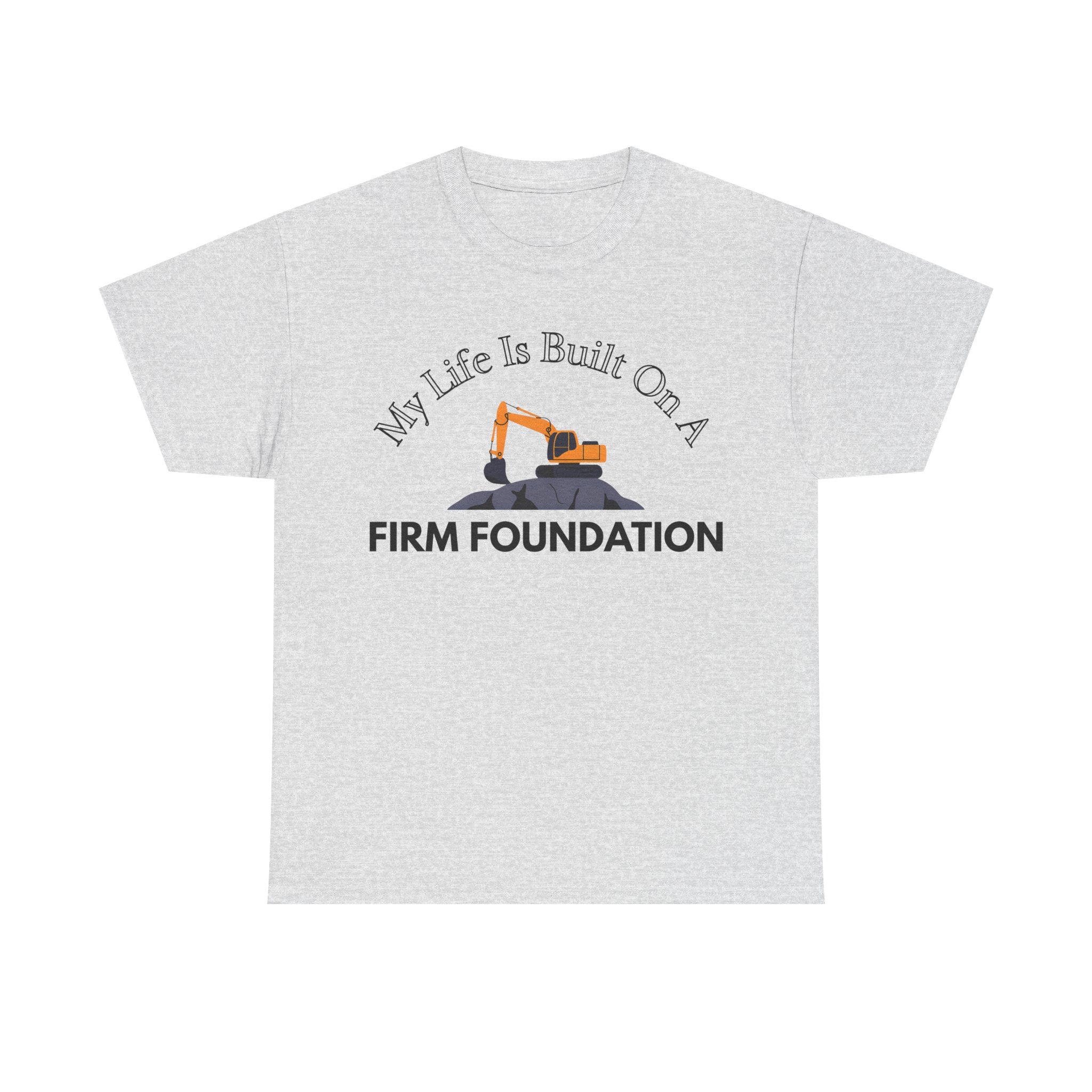 Building the Future Tee, Construction Shirt, Motivational Graphic Tee, Gift for Builders, Inspiration Apparel, Firm Foundation Tee