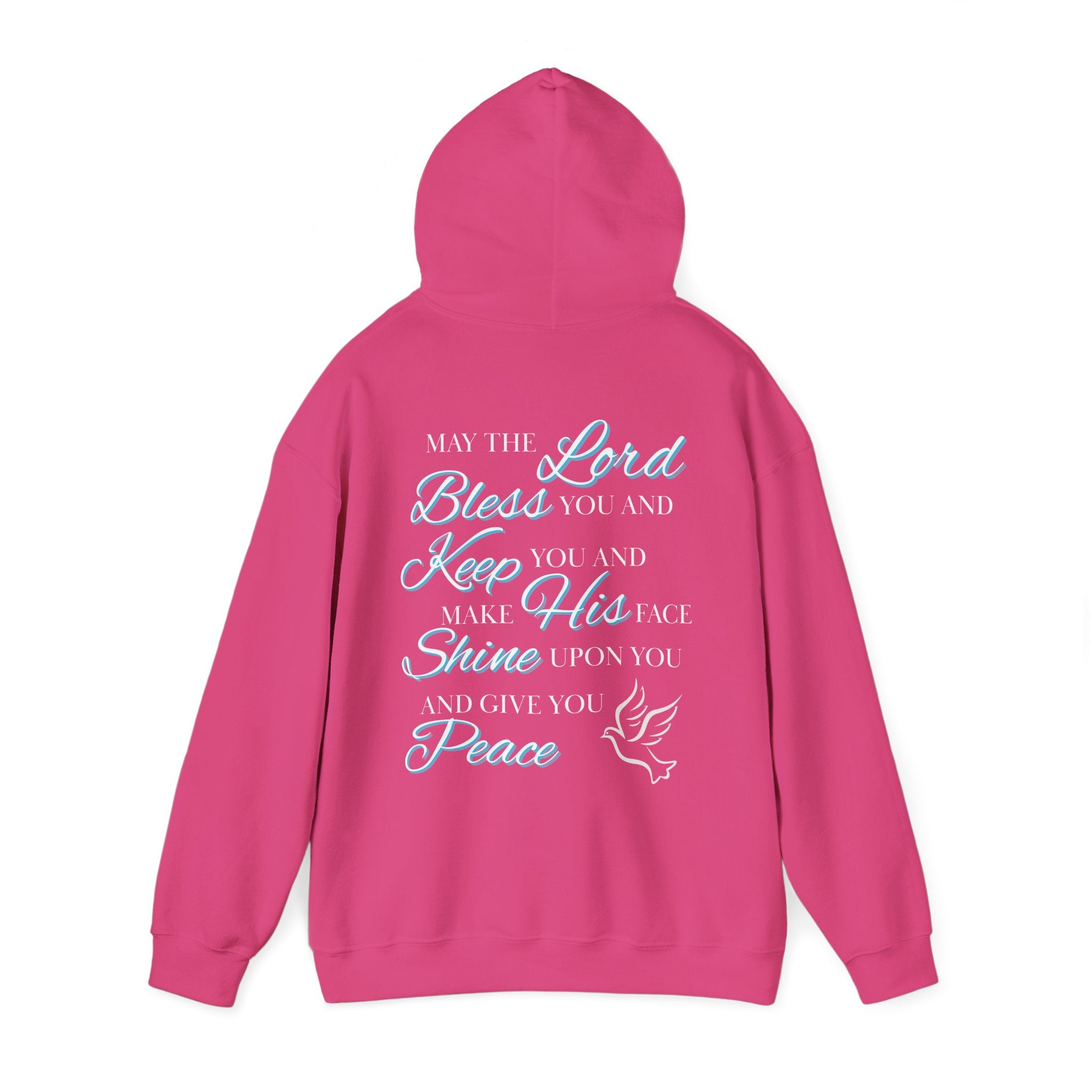 May The Lord Bless You And Keep You - Design on Back Hoodie