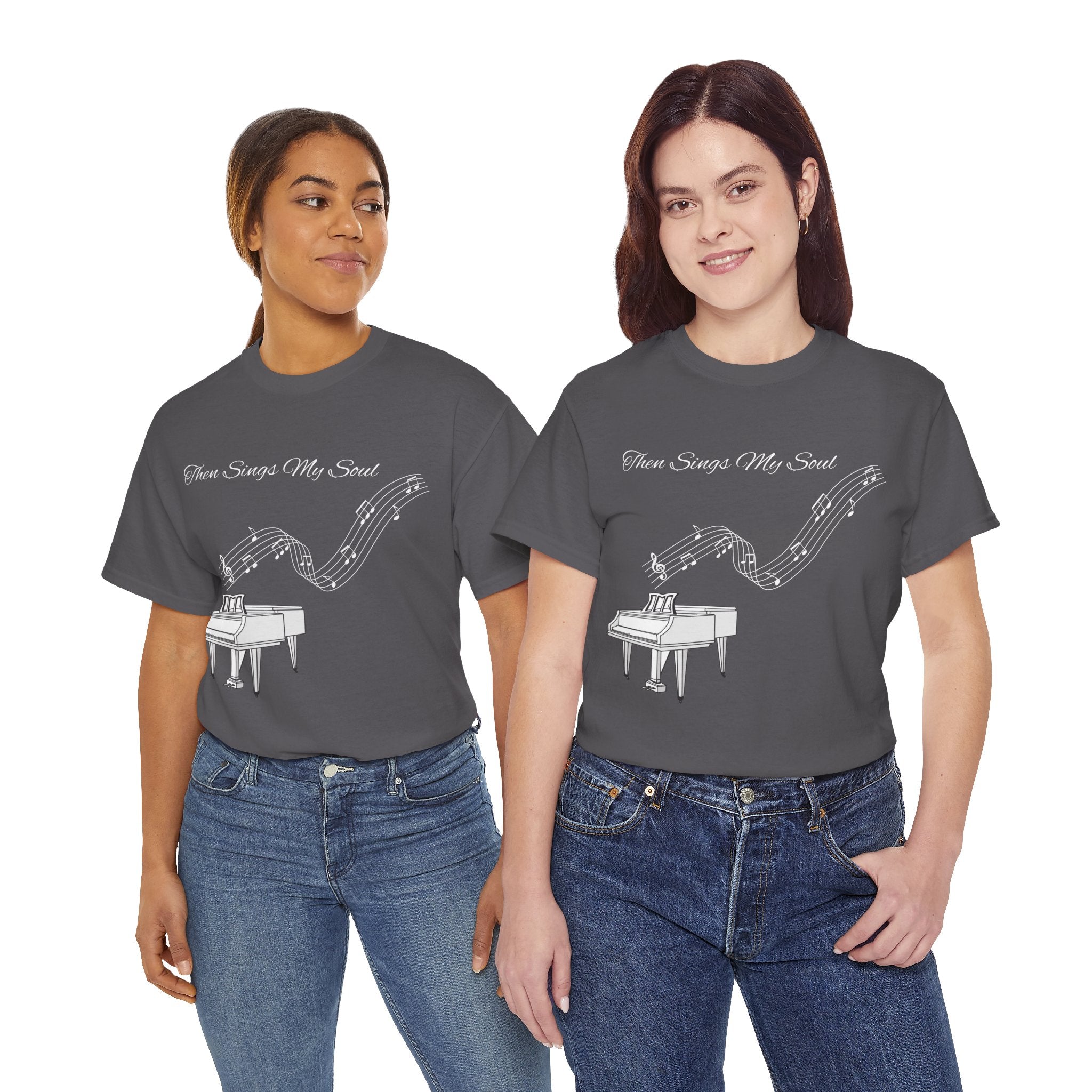 Melodic Soul Unisex Tee | Music Lover's Gift, Creative Expression, Casual Wear, Piano Art, Gift for Musicians