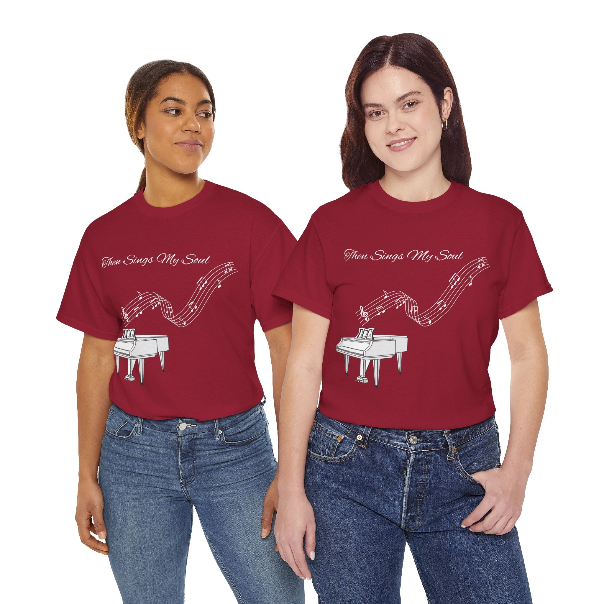 Melodic Soul Unisex Tee | Music Lover's Gift, Creative Expression, Casual Wear, Piano Art, Gift for Musicians