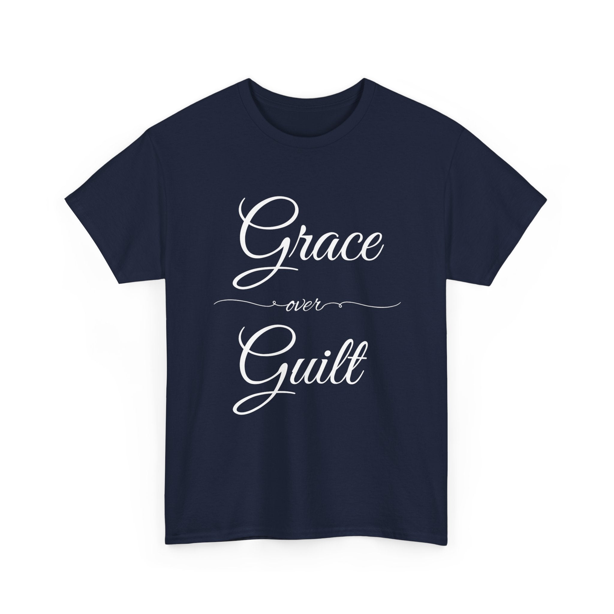 Grace Over Guilt Unisex Heavy Cotton Tee, Inspirational T-Shirt, Motivational Apparel, Thoughtful Gift, Casual Wear