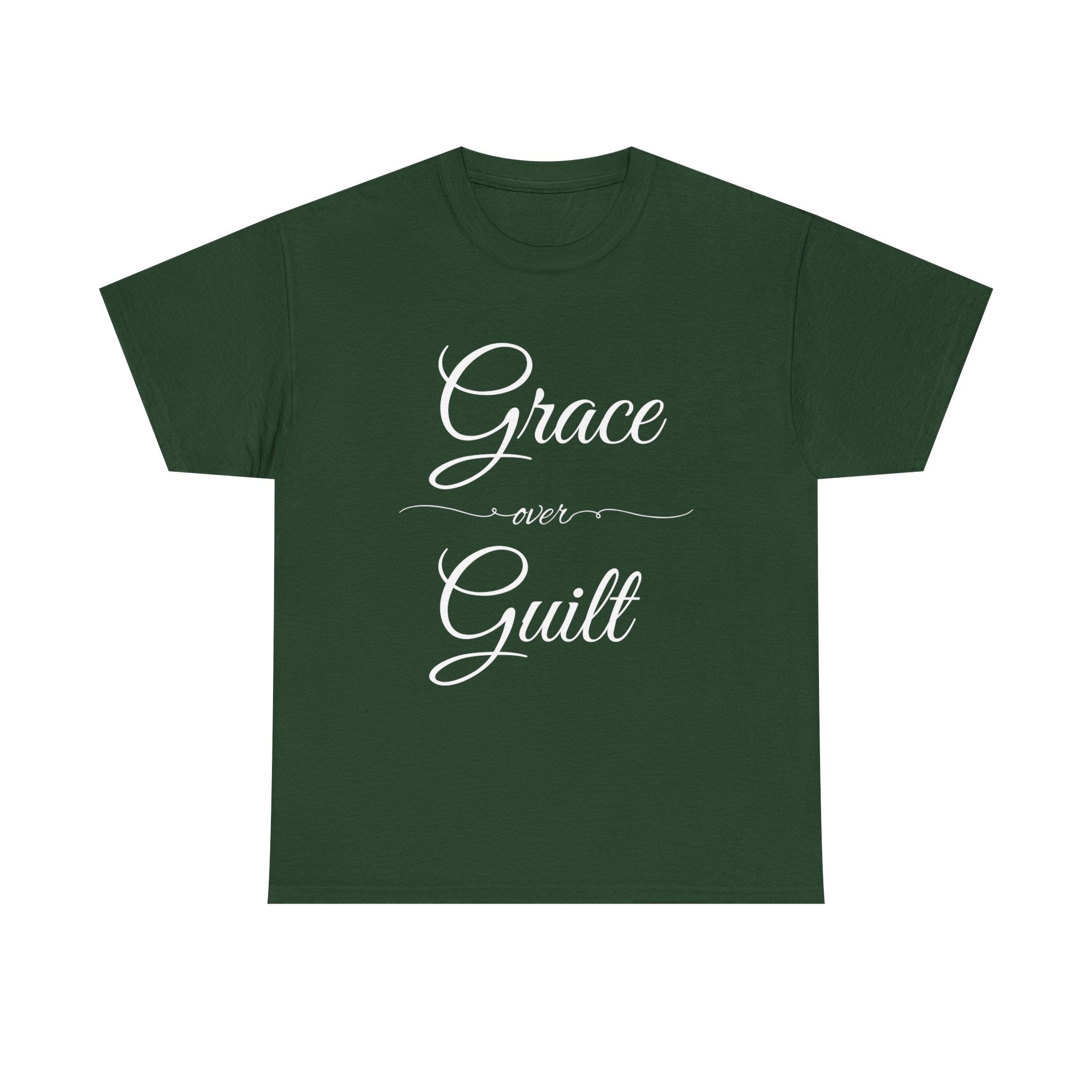 Grace Over Guilt Unisex Heavy Cotton Tee, Inspirational T-Shirt, Motivational Apparel, Thoughtful Gift, Casual Wear