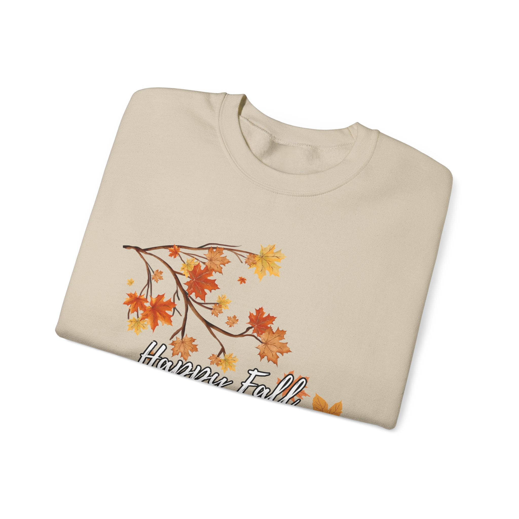 Autumn Leaves Sweatshirt, Happy Fall Y'all Crewneck, Cozy Fall Apparel, Thanksgiving Gift, Seasonal Fashion